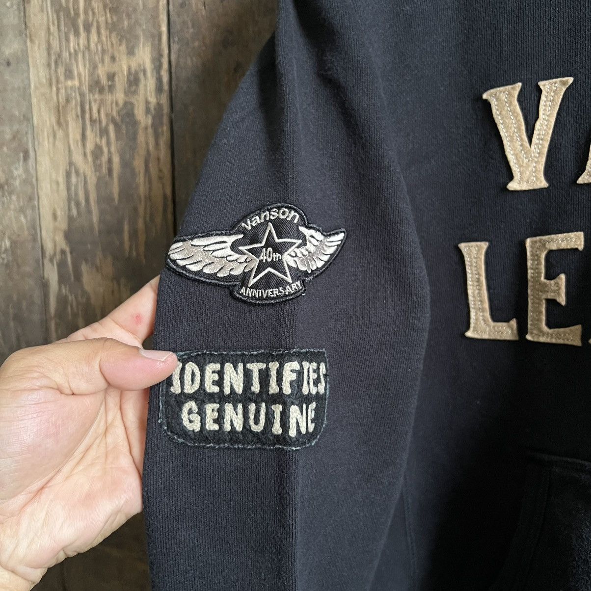 Vanson Leathers Vintage Vanson Leather Hoodie Size US L / EU 52-54 / 3 - 6 Thumbnail