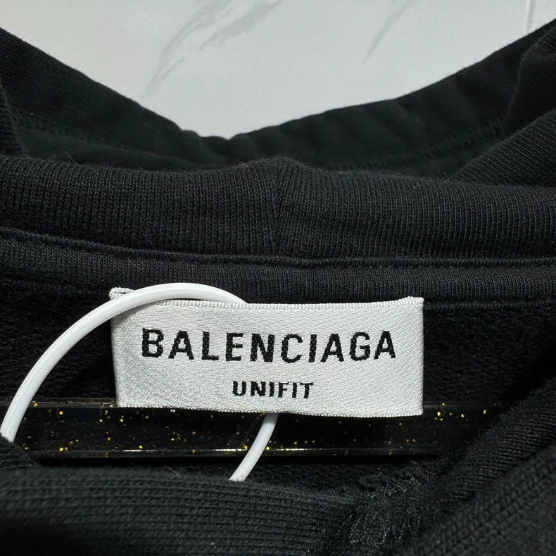 Balenciaga Balenciaga Logo Black Sweatshirt Size US S / EU 44-46 / 1 - 4 Thumbnail