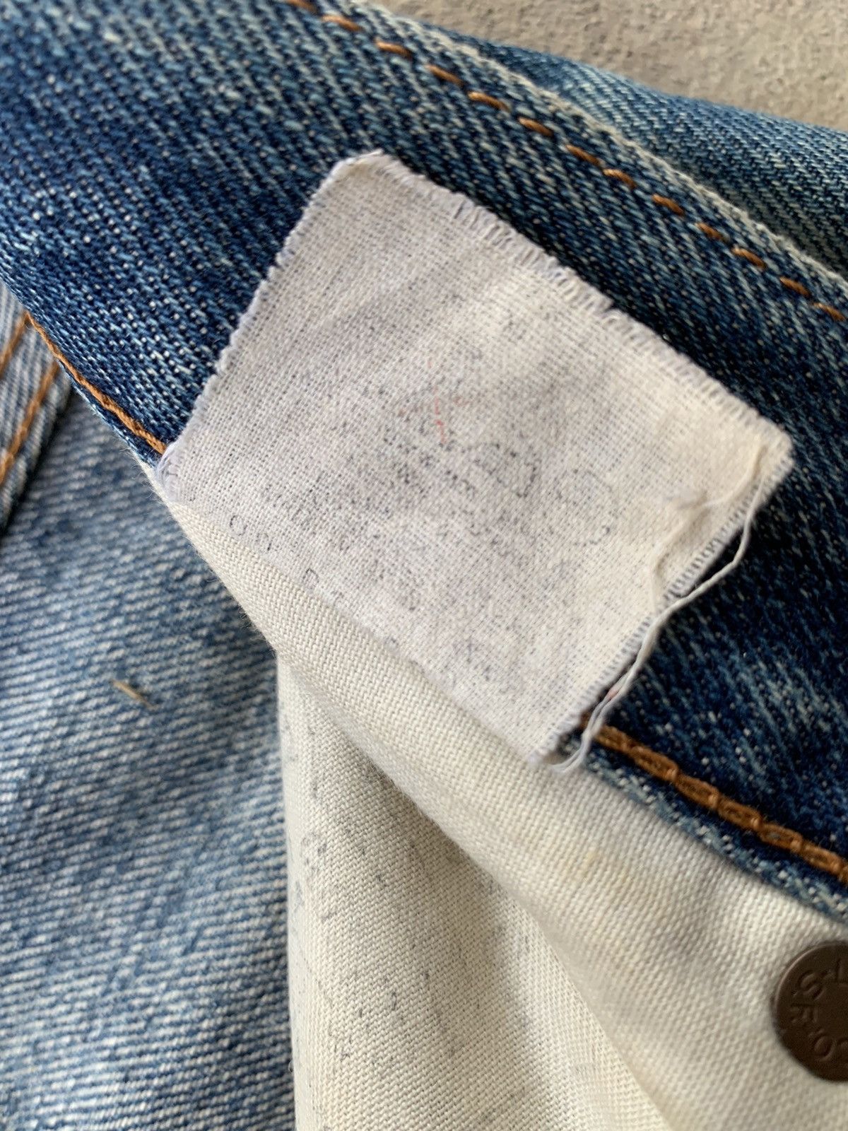 Levi's Vintage Levi’s Big E 502 Zip Talon Selvedge Distressed Denim Size US 31 - 10 Thumbnail