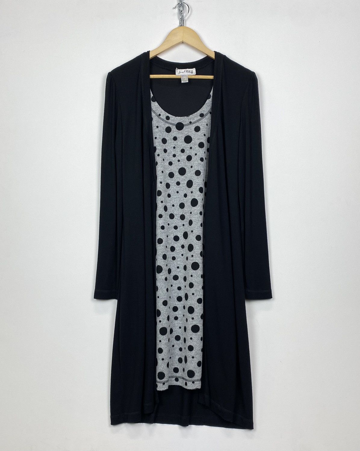 Joseph Ribkoff Joseph Ribkoff Polka Dot MIDI Dress Cardigan Buttons Y2K Size XL / US 12-14 / IT 48-50 - 1 Thumbnail