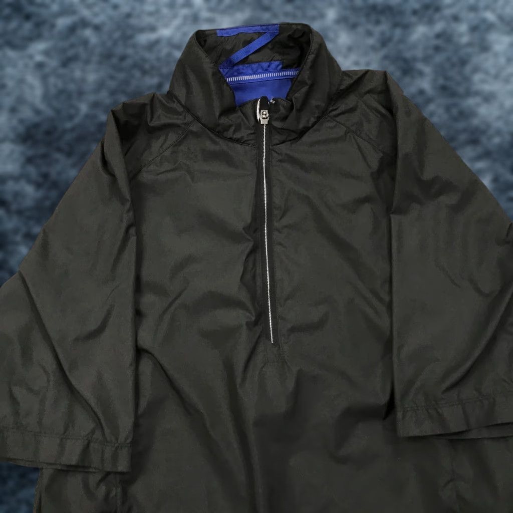 Logo 7 Zero Restriction Golf Jacket Mens Medium Black Blue 1/4 Zip Windshirt Tour Logo Size US M / EU 48-50 / 2 - 1 Thumbnail