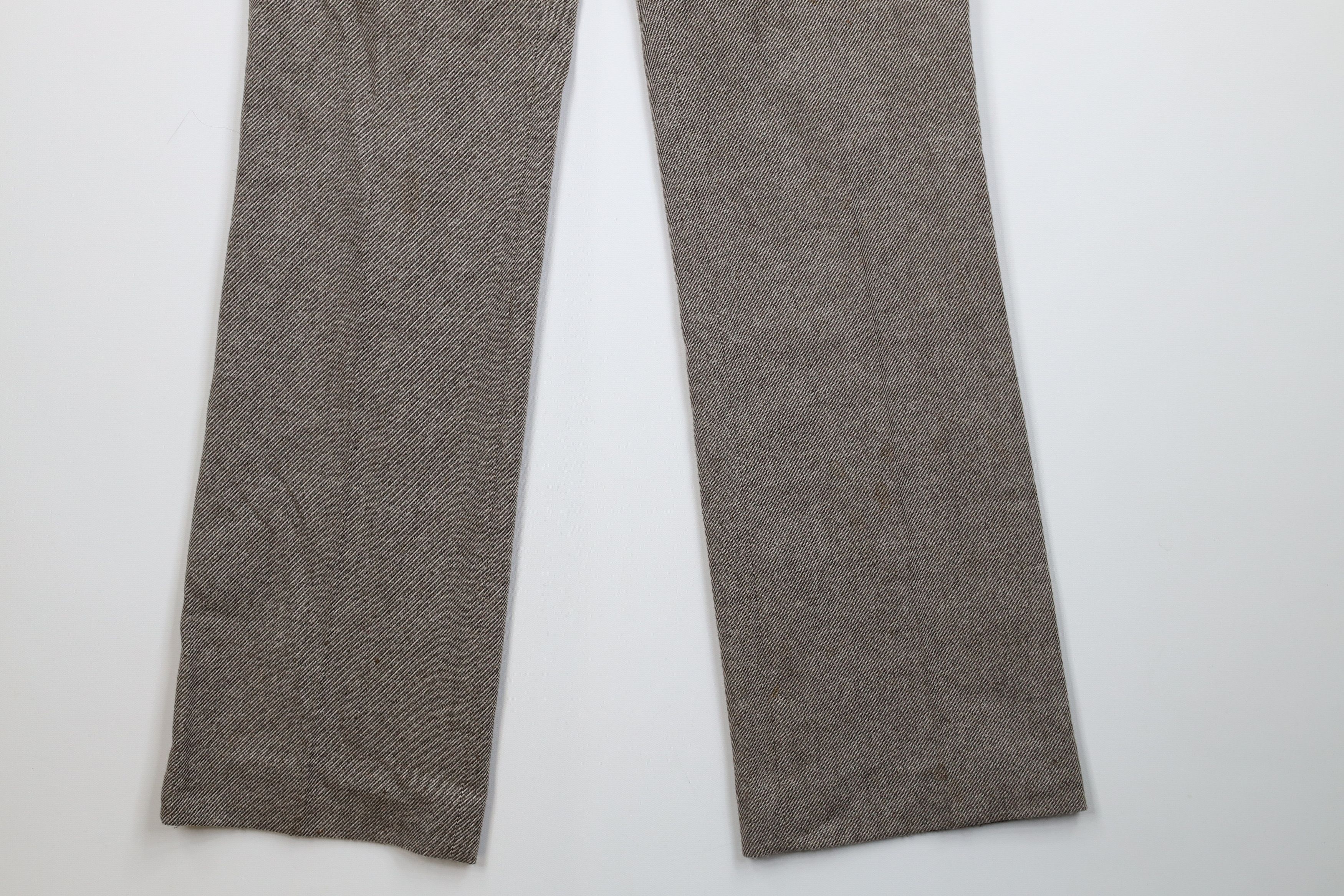 Banana Republic Vintage Y2K Banana Republic Wool Blend Flared Wide Leg Pants Size 26" / US 2 / IT 38 - 4 Thumbnail