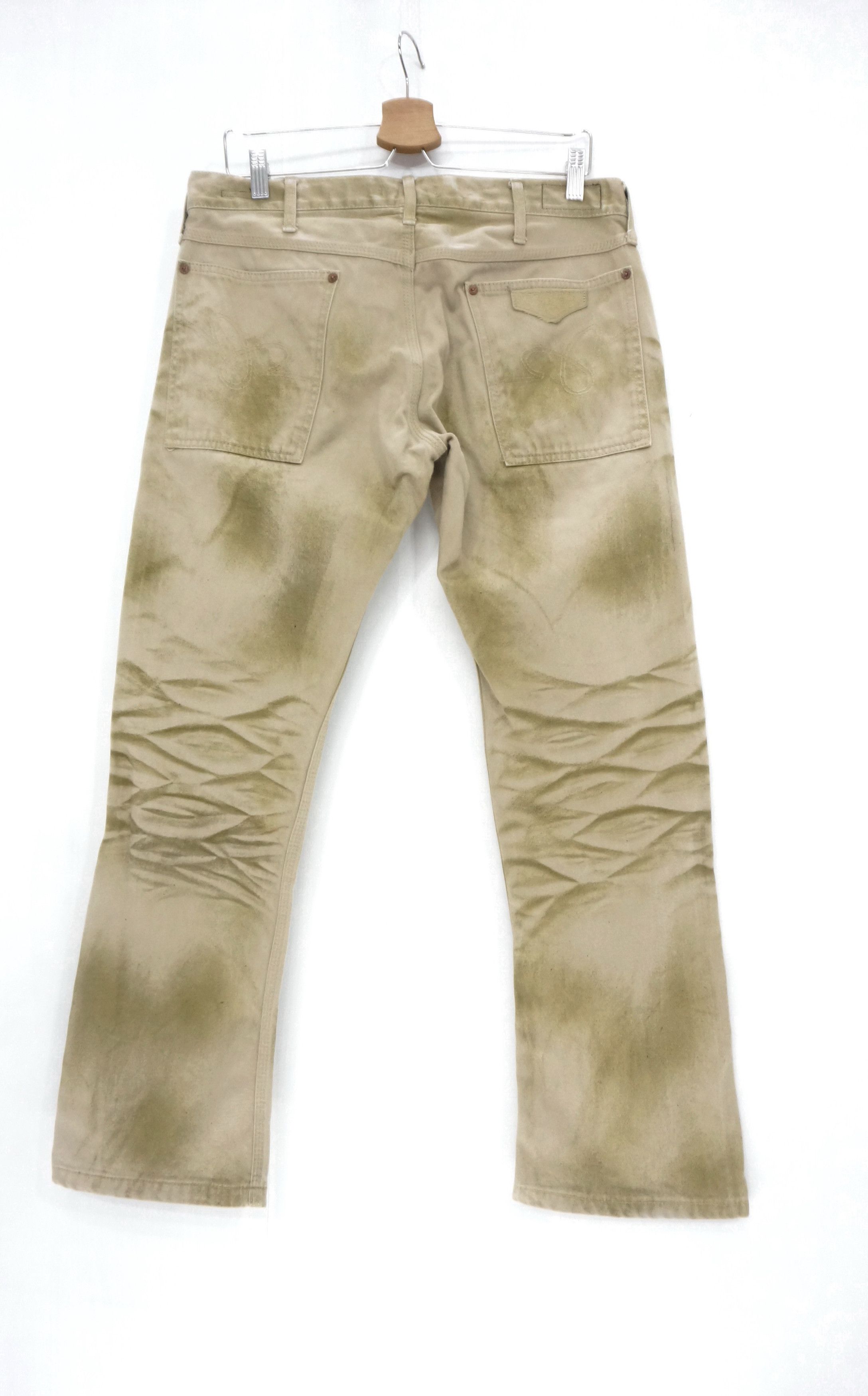 Japanese Brand 💥 Japan Blueway Made In Nippon Whisker Pants Size US 32 / EU 48 - 2 Thumbnail
