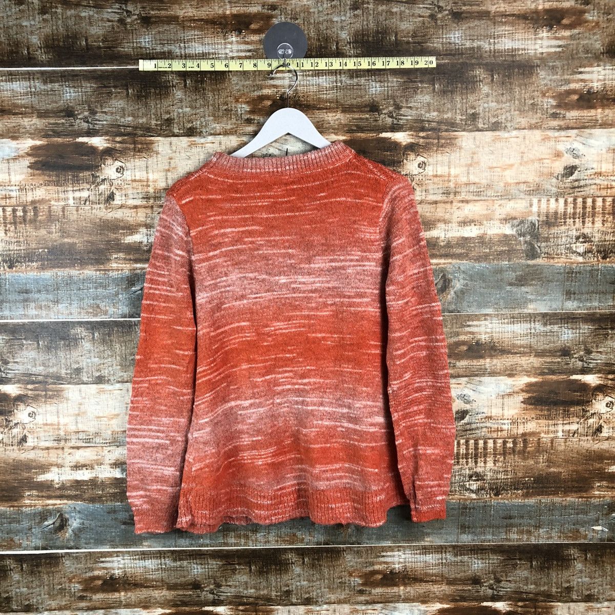 Japanese Brand DL Jeume Maman Orange Knitwear #C437 Size US M / EU 48-50 / 2 - 12 Thumbnail