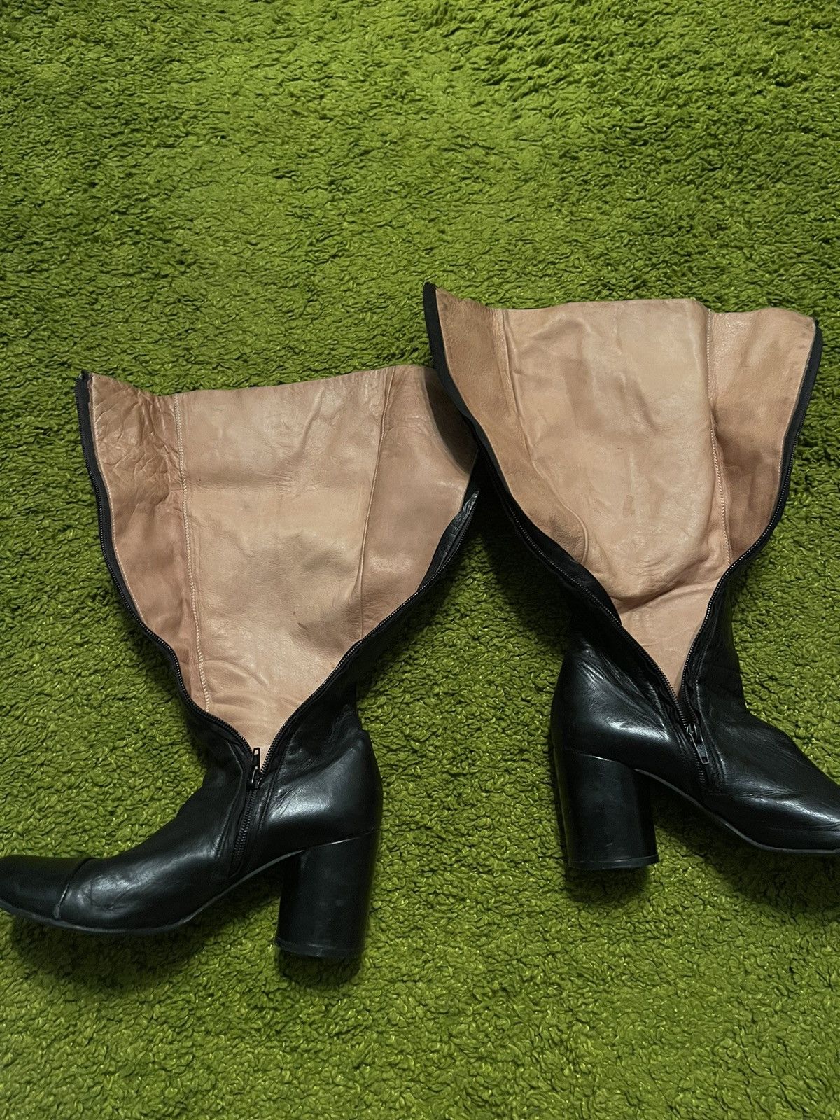 Designer × Maison Margiela Maison Martin Margiela avant garde real leather high boots Size US 7 / IT 37 - 8 Thumbnail