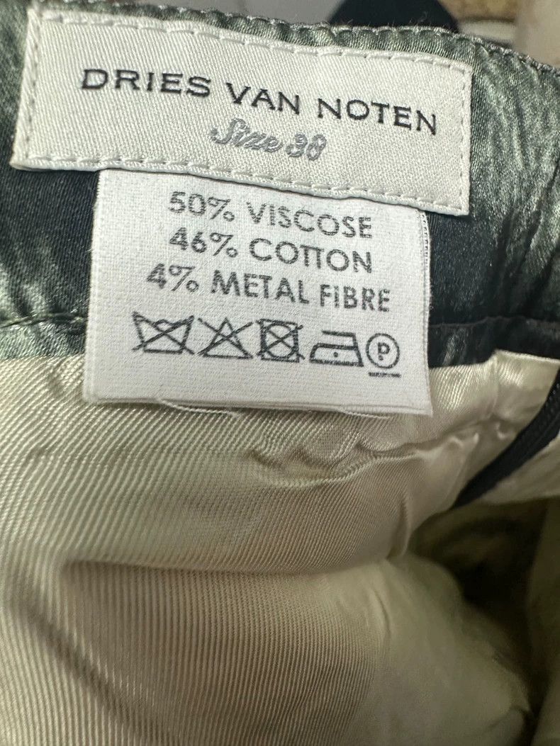 Dries Van Noten Dries Van Noten size:38 Grey tiger-striped skirt Size 37" - 3 Thumbnail