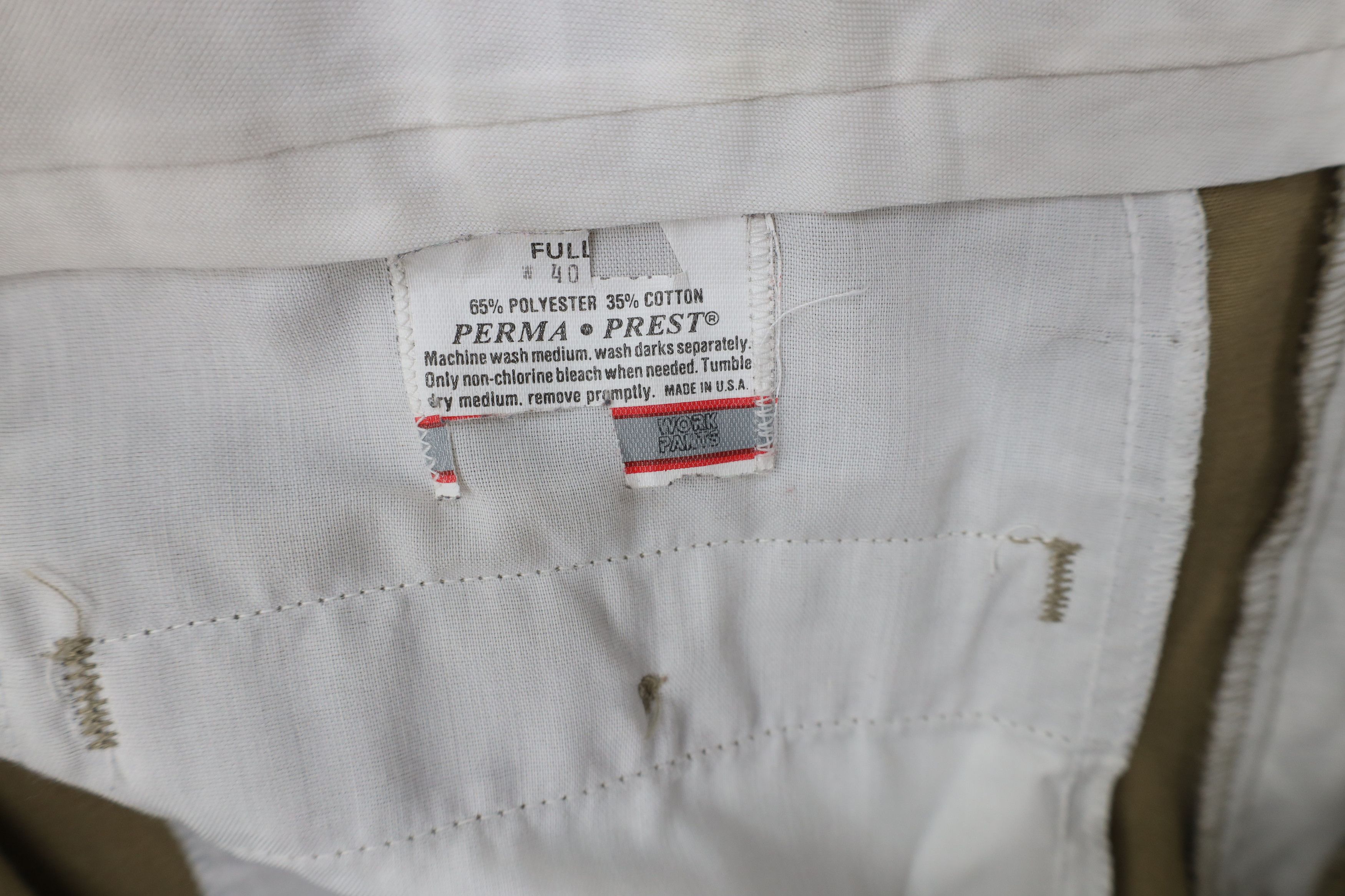Vintage Vintage 70s Streetwear Workwear Wide Leg Pants Beige USA Size US 40 / EU 56 - 7 Thumbnail
