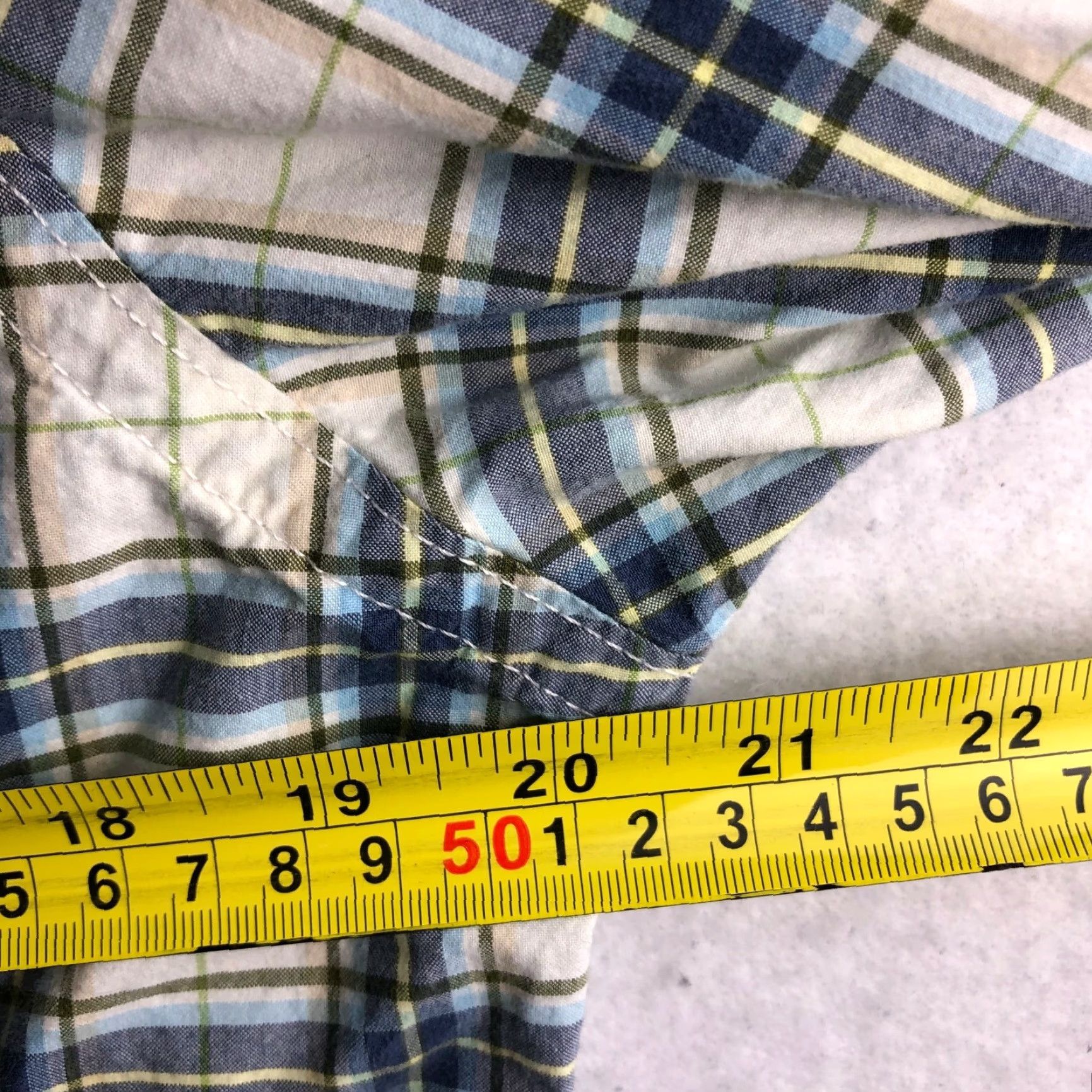 Abercrombie & Fitch Abercrombie & Fitch Muscle Mens XL White Plaid Long Sleeve Button Down Collar Shirt Size US XL / EU 56 / 4 - 4 Thumbnail
