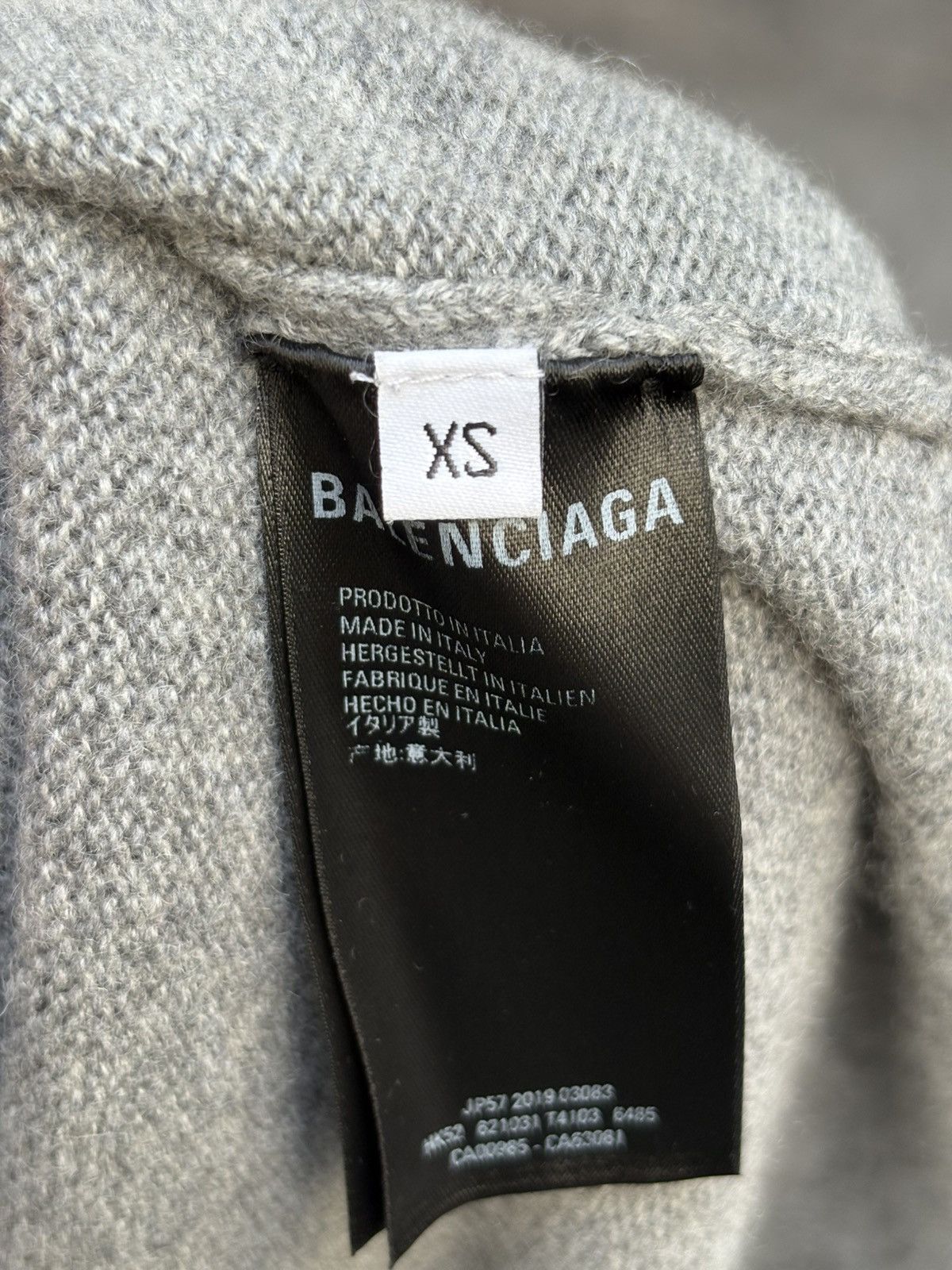 Balenciaga Mastercard Logo Cashmere Sweater Size US XS / EU 42 / 0 - 6 Thumbnail