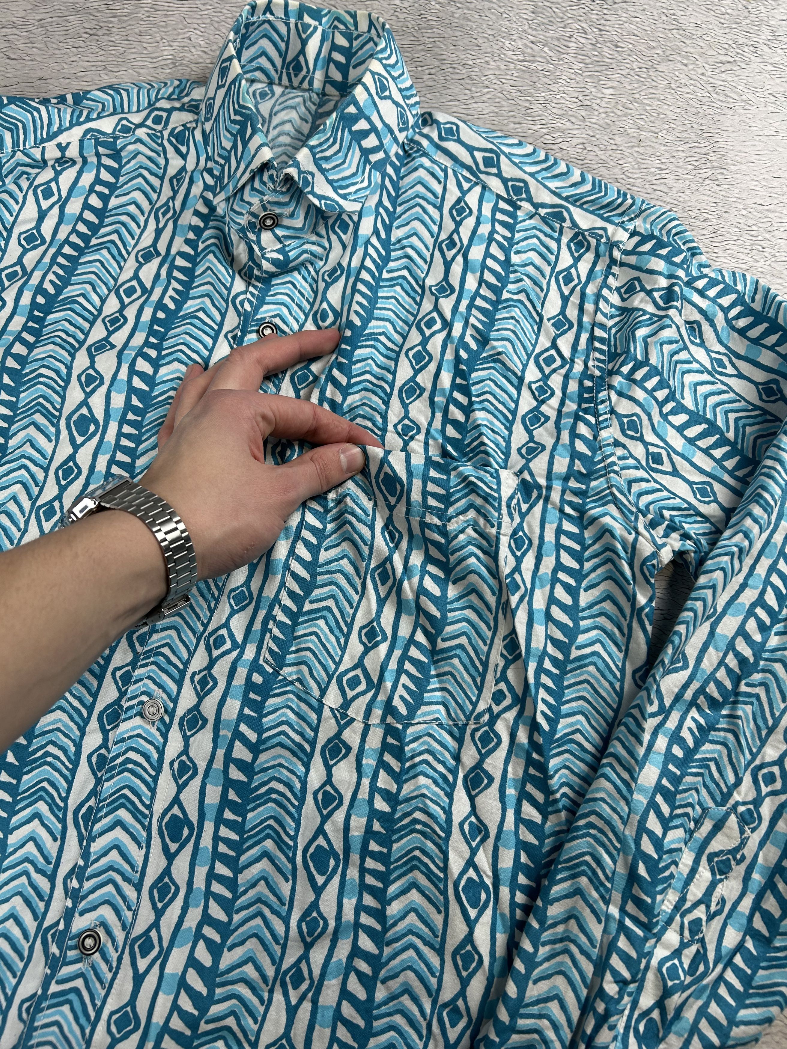 Flannel × Japanese Brand × Vintage Vintage Oldmoney style shirts Monogram AOP Mambo style Size US L / EU 52-54 / 3 - 4 Thumbnail