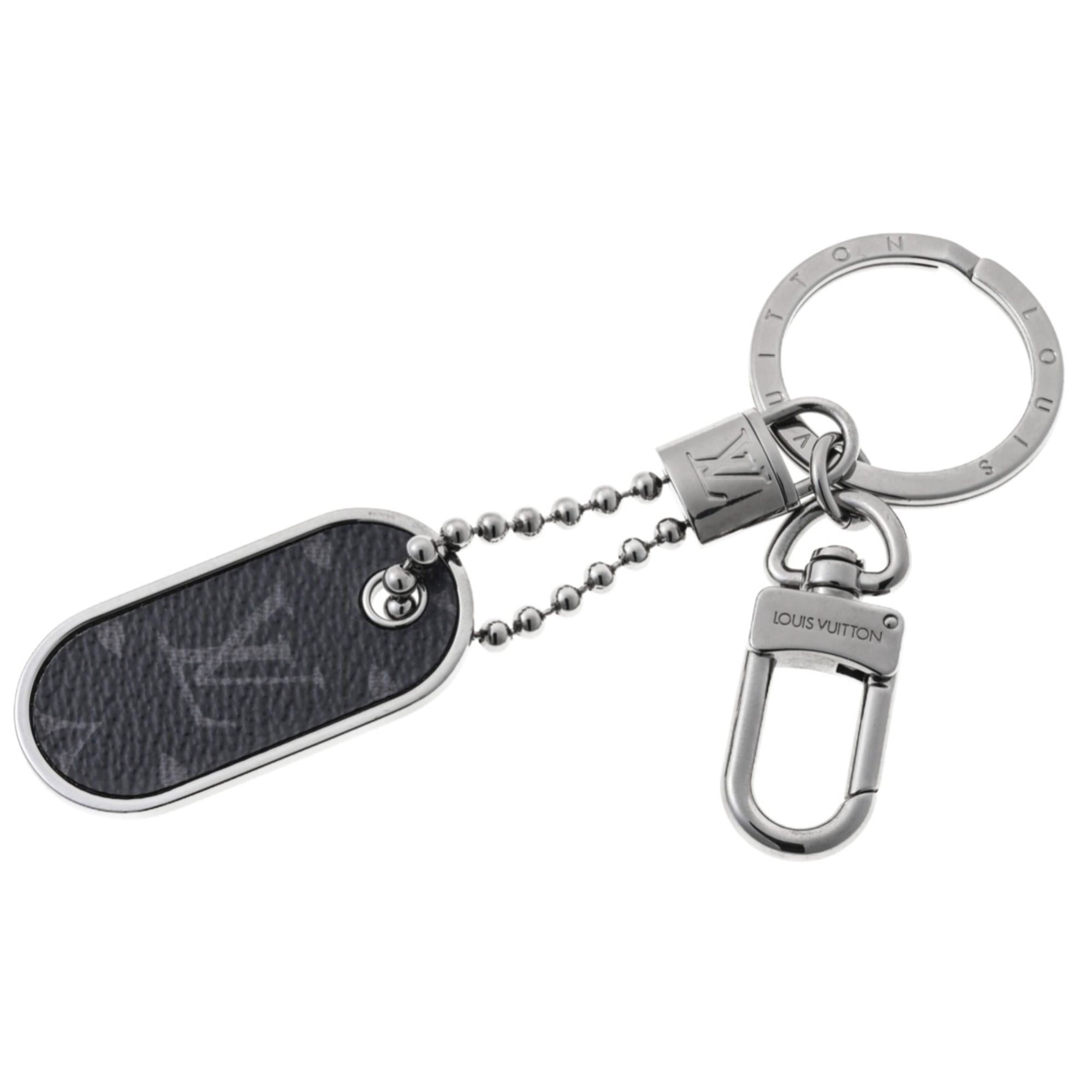 Louis Vuitton Louis Vuitton Porte-Clés Tab Keychain Key Ring M63618 Metal Monogram Eclipse Size ONE SIZE - 1 Thumbnail
