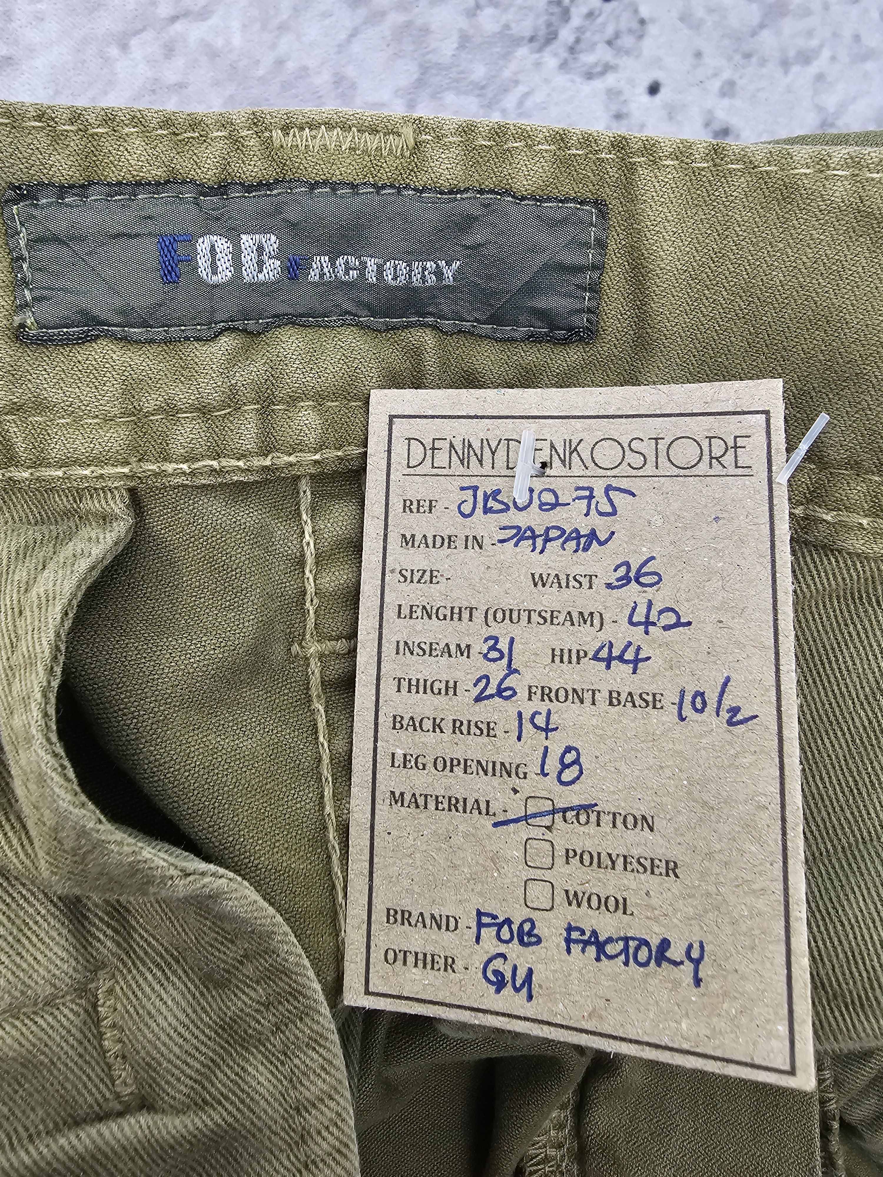 FOB Factory FOB FACTORY Tactical Cargo Military Pants JB0275 Size 36x31 Size US 36 / EU 52 - 13 Thumbnail