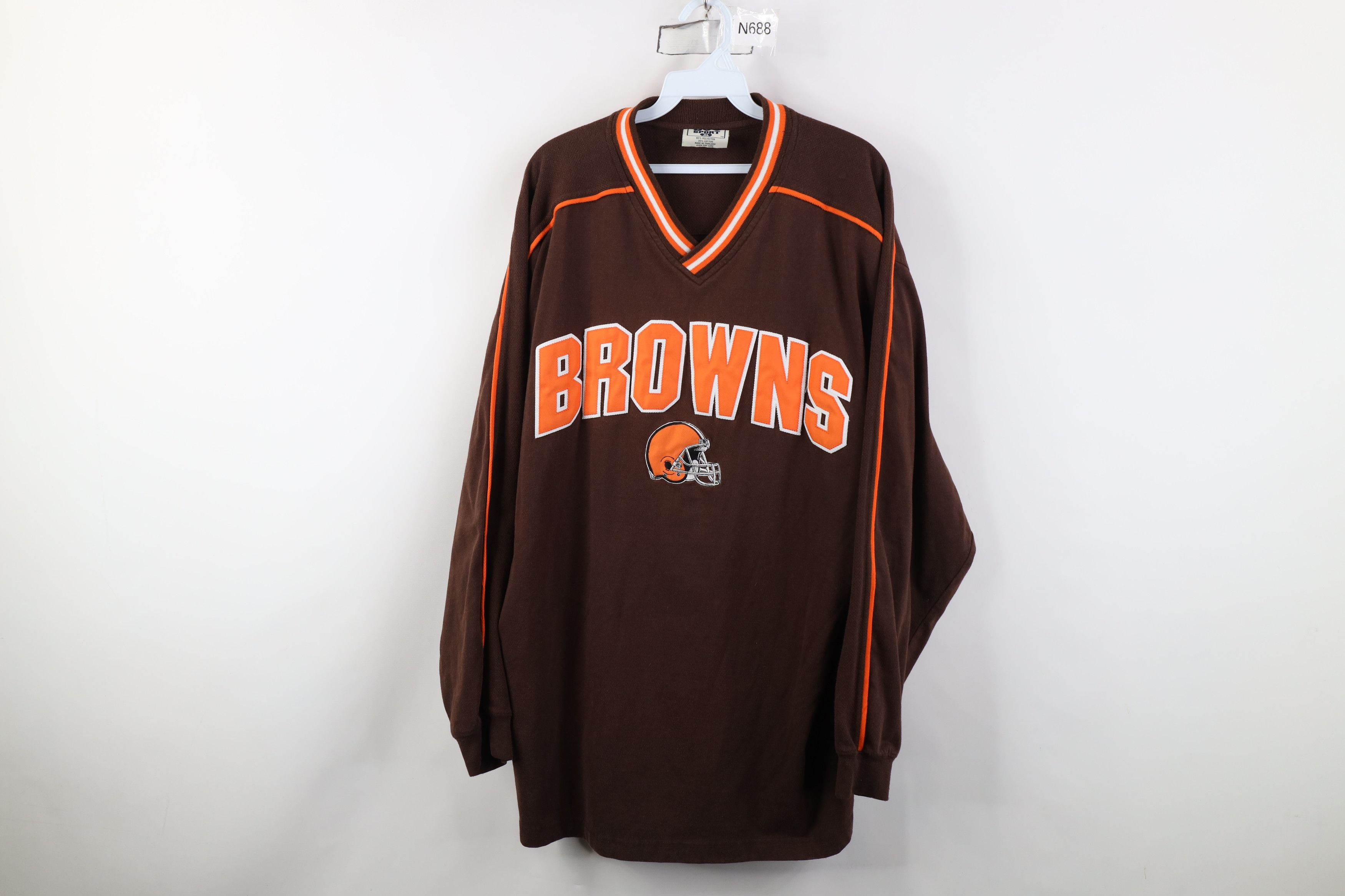 Vintage Vintage 90s Browns Football Jersey Long Sleeve T-Shirt Size US XL / EU 56 / 4 - 1 Thumbnail