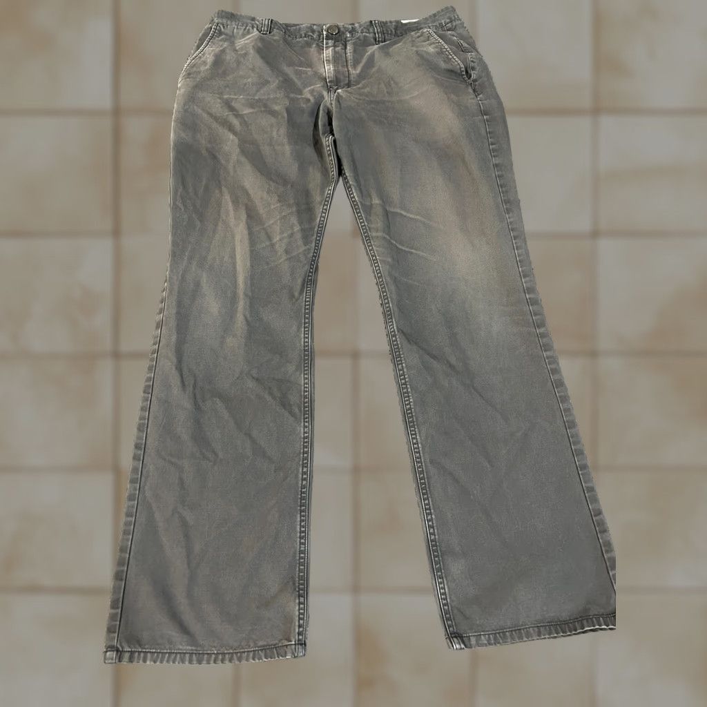 Bonobos Bonobos Washed Chinos Pants Mens 35x32 Gray Straight Fit Casual Everyday Wear Size US 35 - 1 Thumbnail