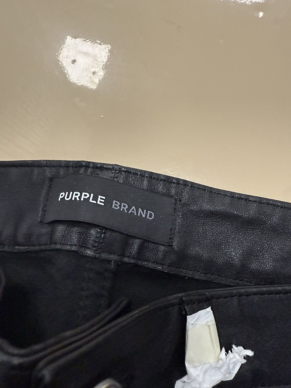 Other Purple Brand Black Tag Stretch Leather Jeans Size 26" / US 2 / IT 38 - 4 Thumbnail
