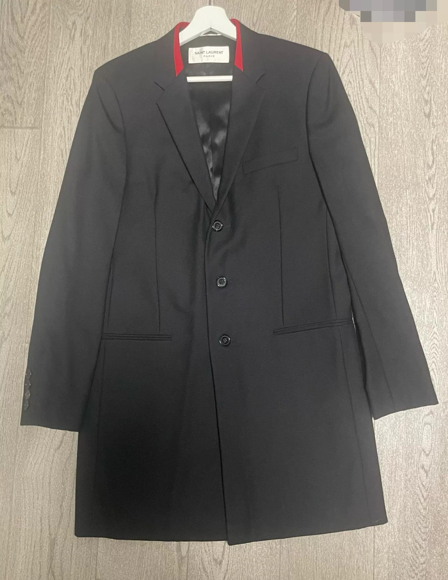 Saint Laurent Paris Saint Laurent Black Wool Coat Size US M / EU 48-50 / 2 - 1 Thumbnail