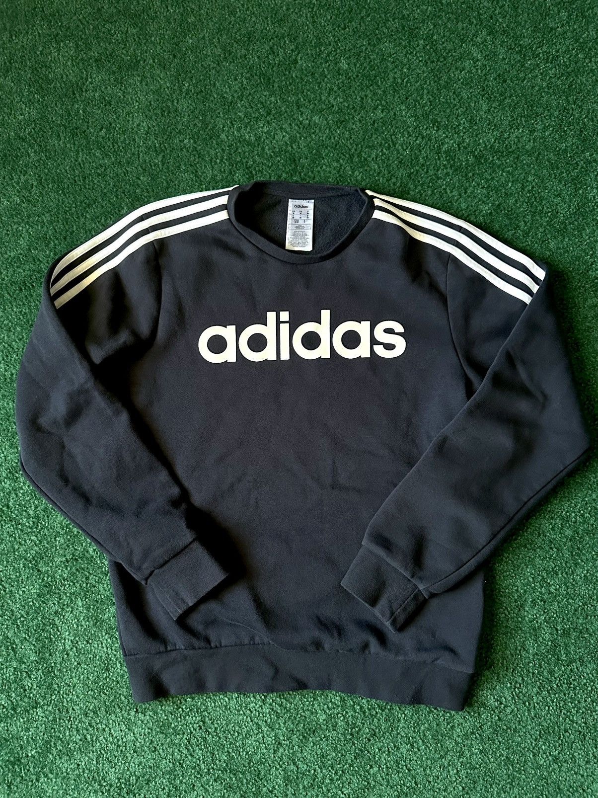 Adidas Adidas 3-Stripe Logo Crewneck Sweatshirt Size US M / EU 48-50 / 2 - 1 Thumbnail