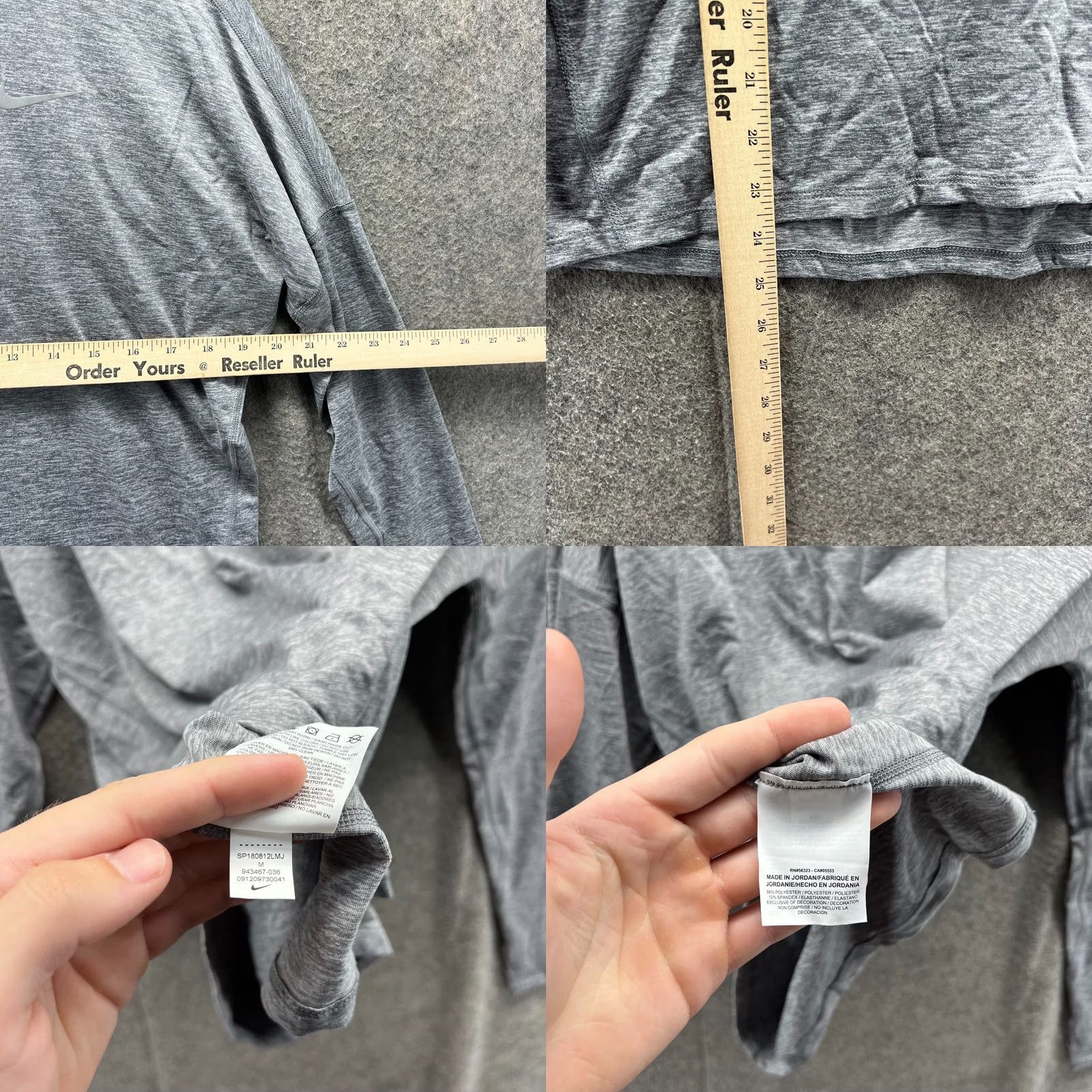 Nike Nike Shirt Mens Medium Gray Long Sleeve Lightweight Running Dri-Fit Gym Size US M / EU 48-50 / 2 - 8 Thumbnail