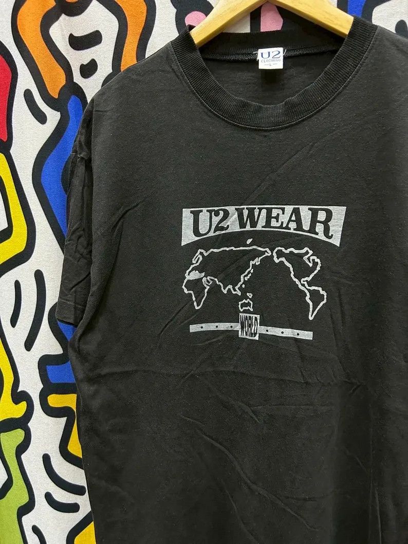 Vintage Vintage 90s U2 Wear tshirt size L Size US L / EU 52-54 / 3 - 1 Thumbnail
