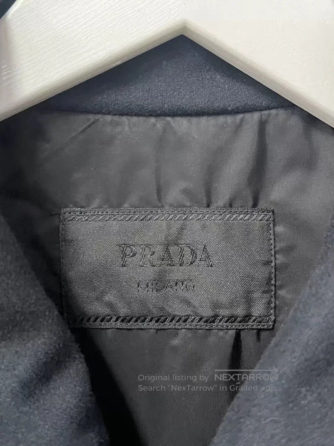 Prada Prada Dark Blue Wool Triangle Logo Short. Size US S / EU 44-46 / 1 - 7 Thumbnail