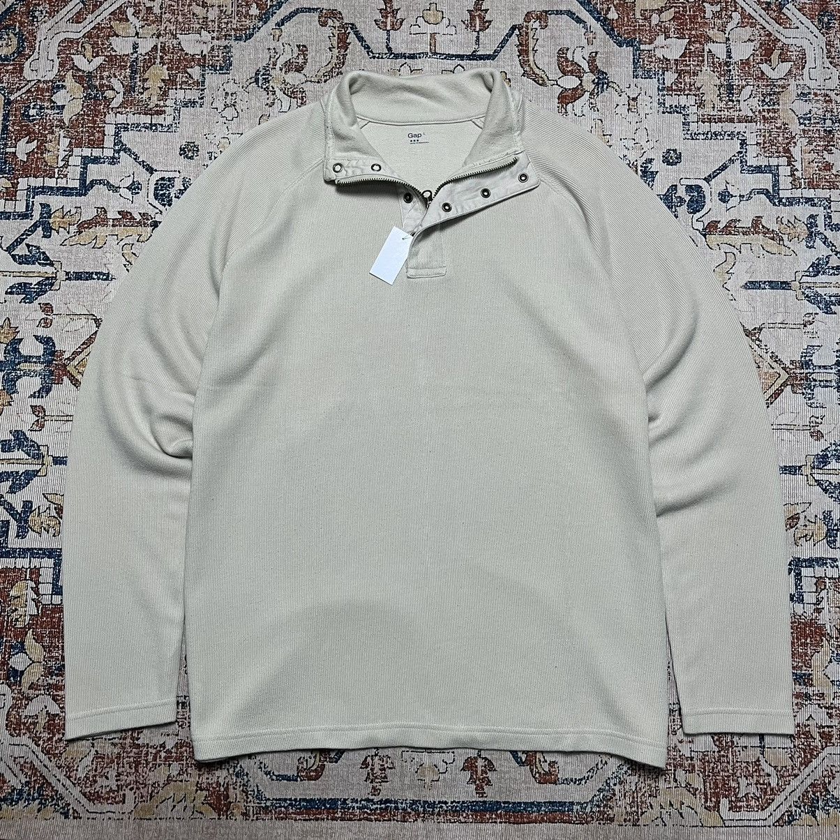 Gap × Vintage Vintage GAP Half Zipper & Button Sweaters Size US L / EU 52-54 / 3 - 1 Thumbnail