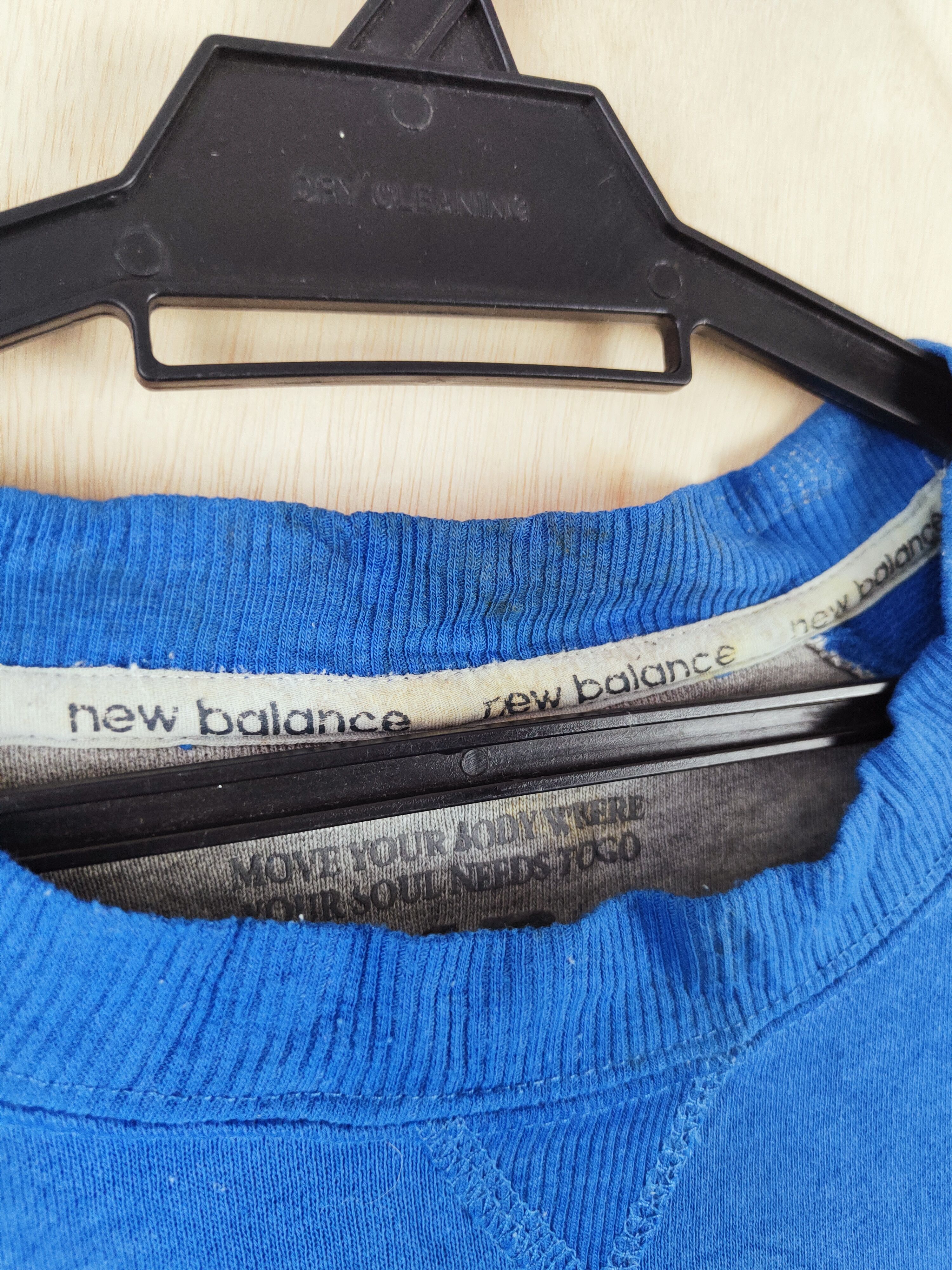 New Balance × Vintage Vintage New Balance Blue Sweatshirts Size US L / EU 52-54 / 3 - 3 Thumbnail
