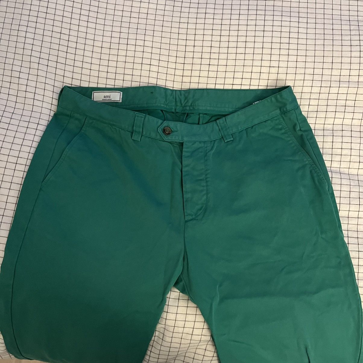 AMI Ami - Green Chinos Size US 44 / EU 60 - 2 Thumbnail