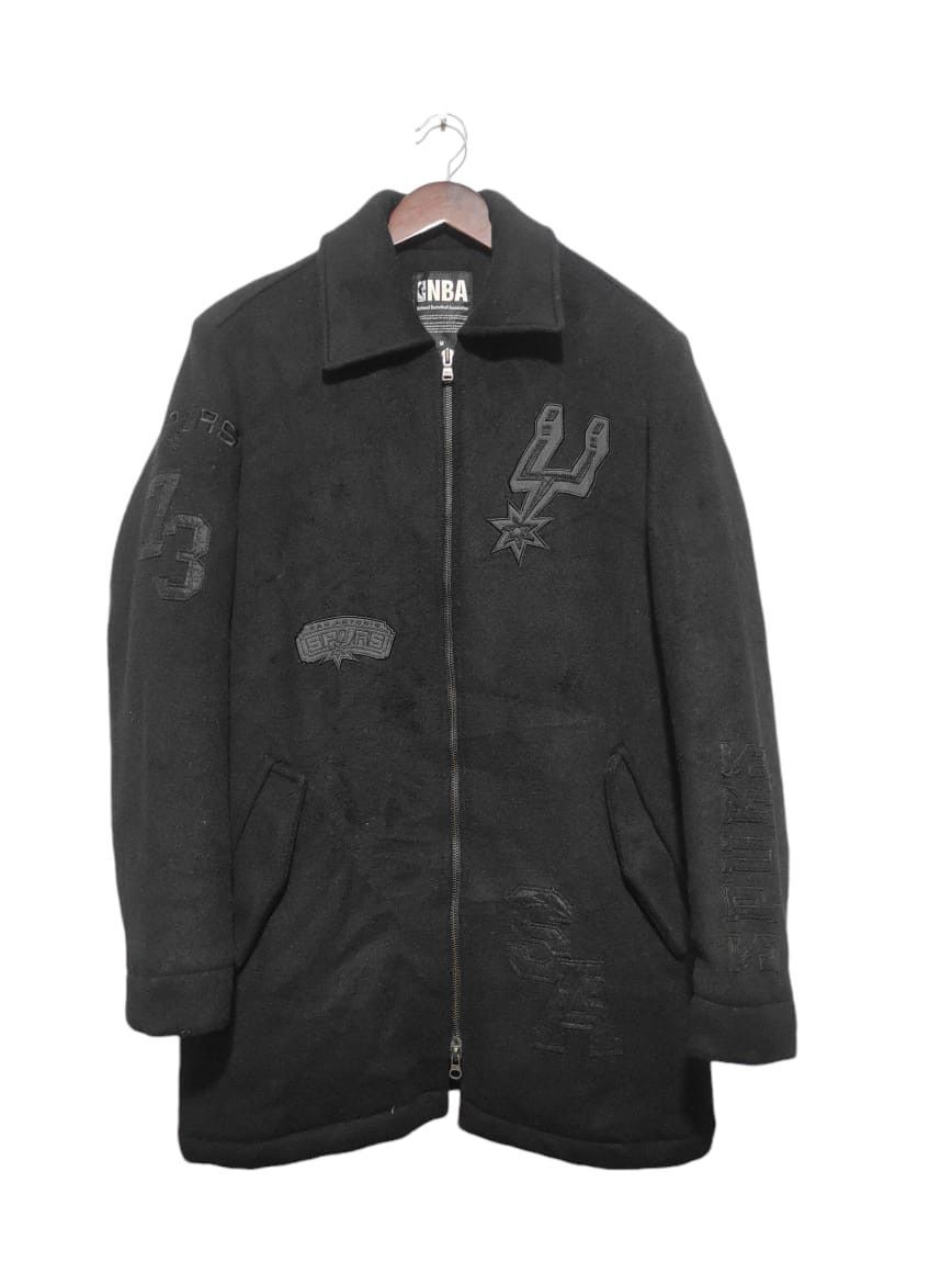 NBA Vintage San Antonio Spurs NBA Basketball Wool Jacket Size US M / EU 48-50 / 2 - 1 Thumbnail