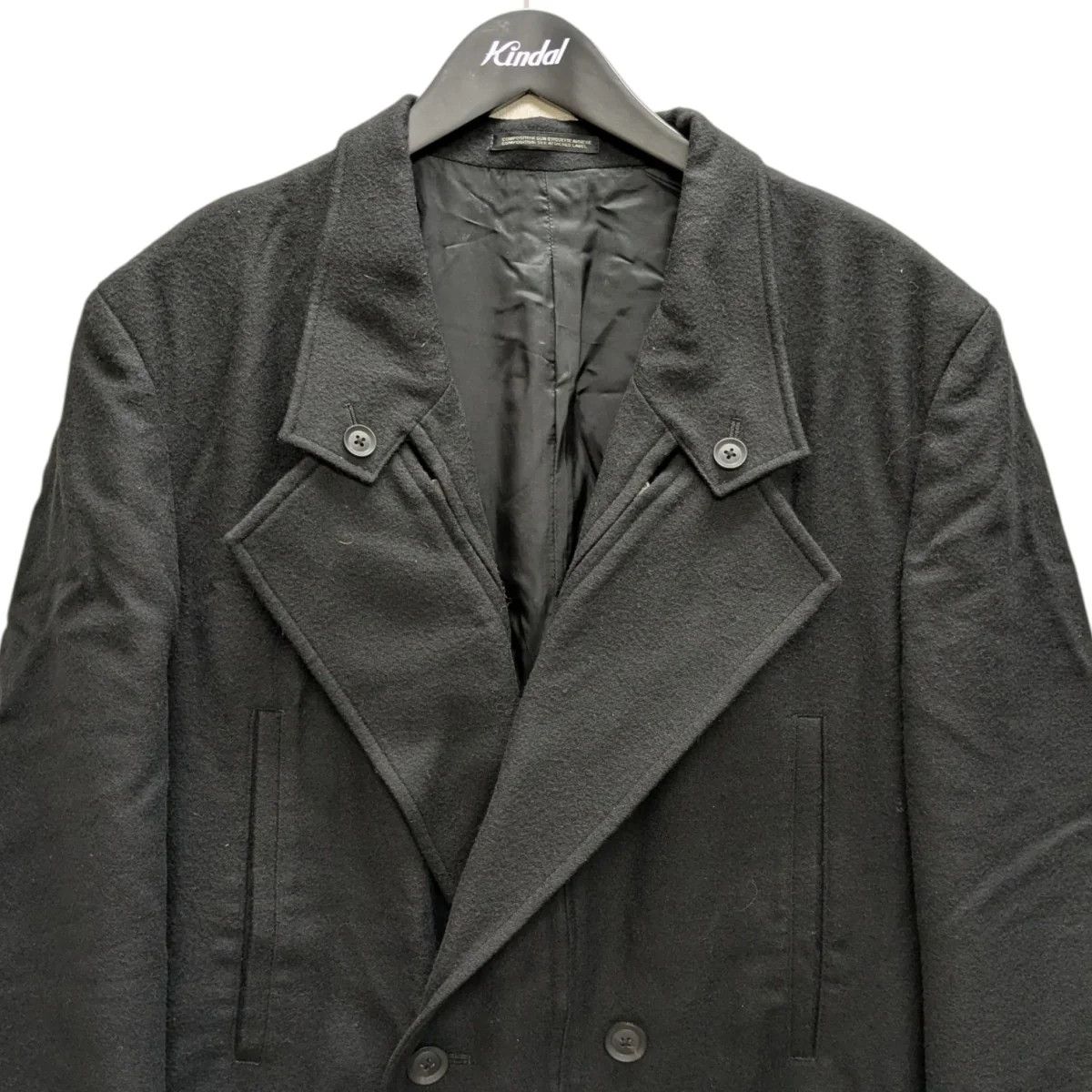 Yohji Yamamoto Yohji Yamamoto pour homme/WORSTEDW-CENTER F LONG JKT Size US L / EU 52-54 / 3 - 3 Thumbnail