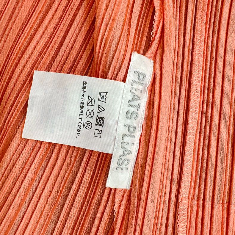 Issey Miyake Issey Miyake size:4 Orange pleated cardigan Size S / US 4 / IT 40 - 2 Thumbnail