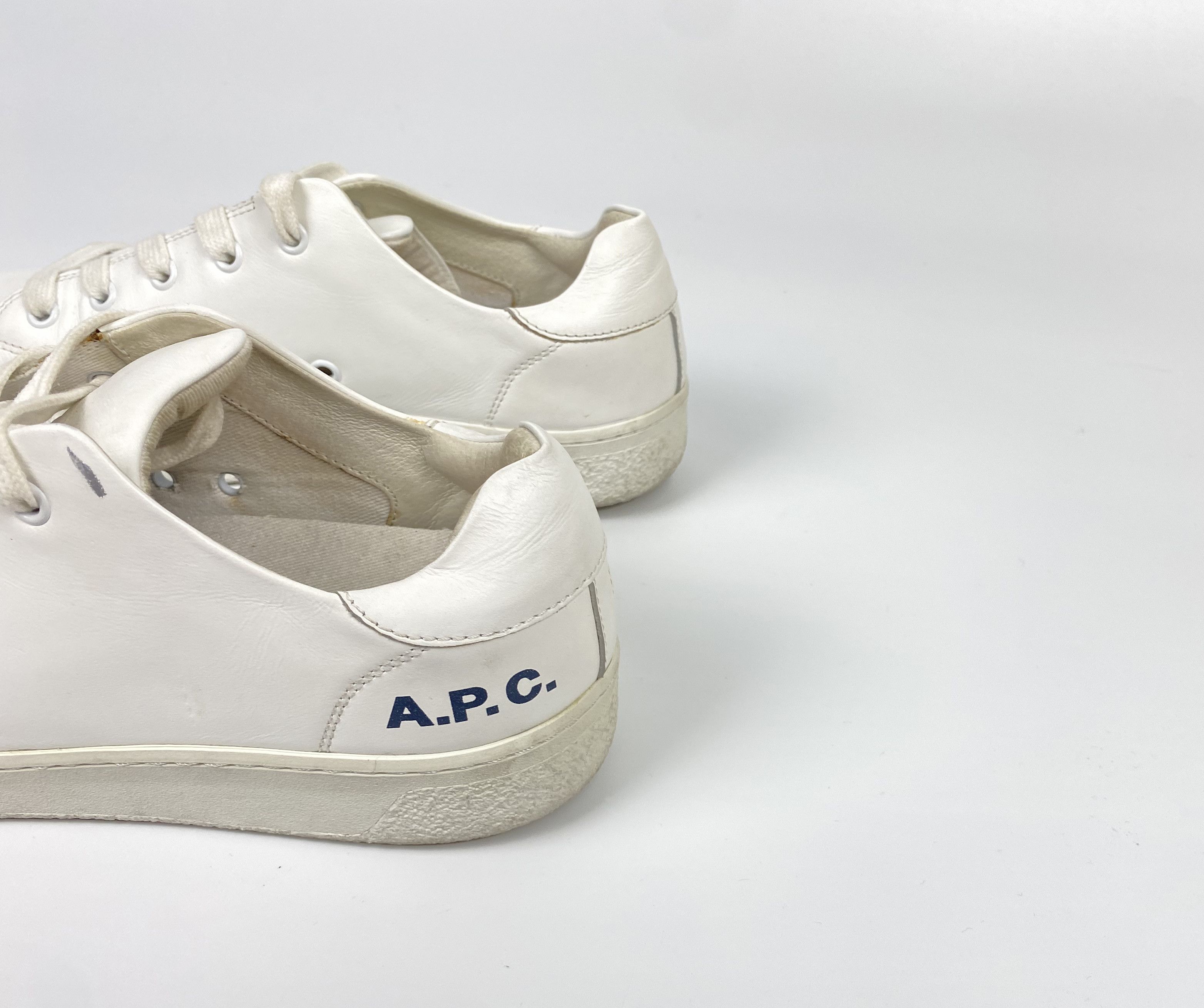 A.P.C. A.P.C. Leather White Sneaker Size US 7 / EU 40 - 2 Thumbnail