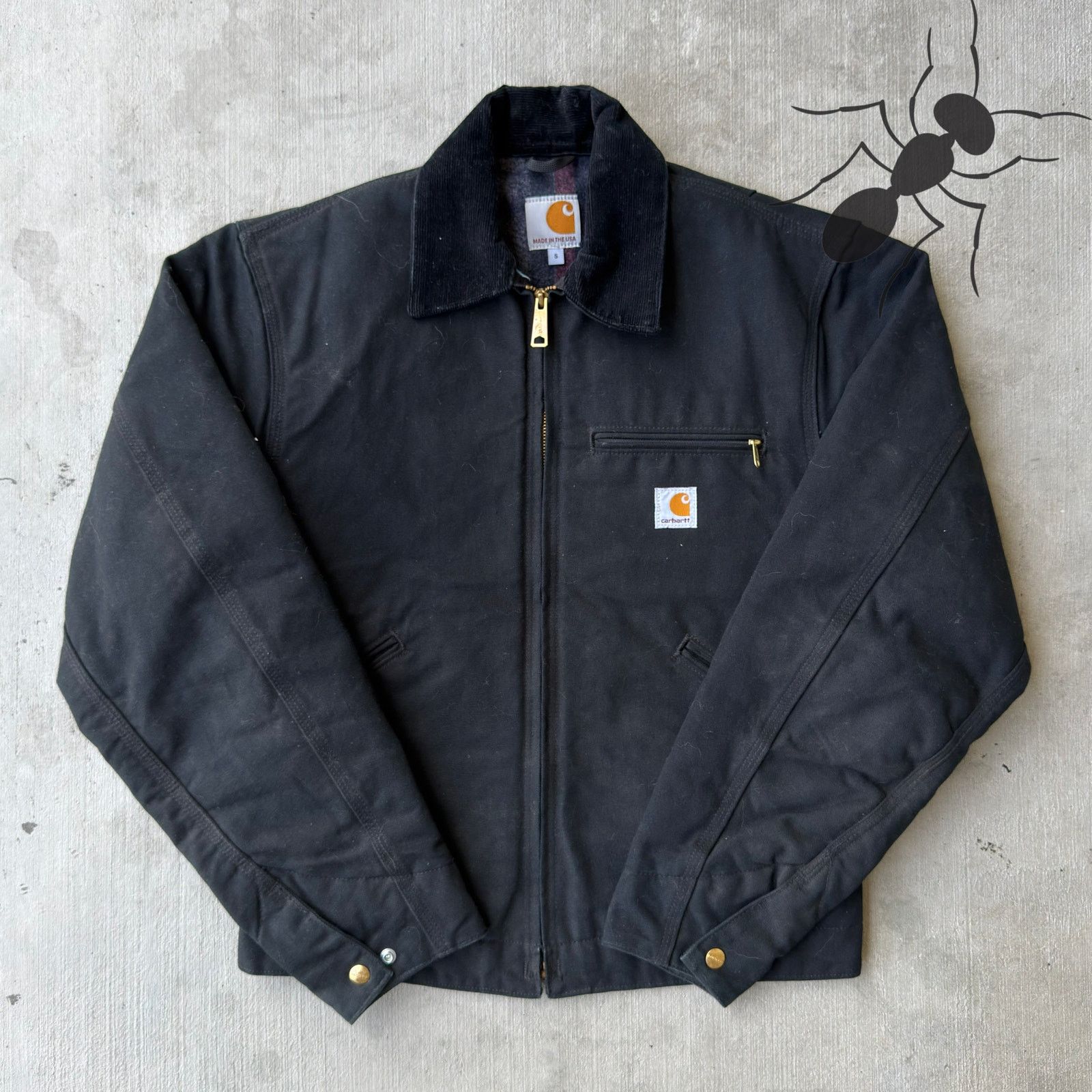 Carhartt Blacked Out Detroit Jacket Chrysler x Carhartt | Grailed