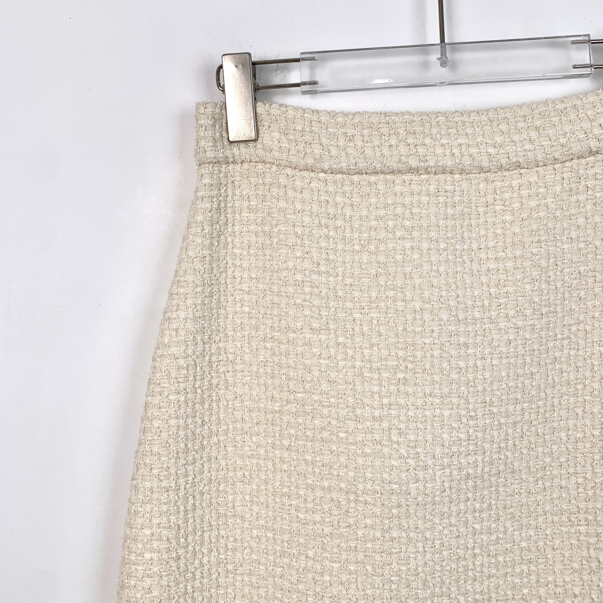 Gucci Gucci Womens Ivory A-Line Textured Skirt Size S / US 4 / IT 40 - 3 Thumbnail