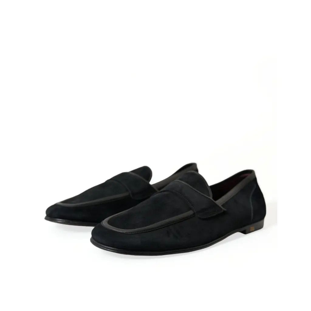 Dolce & Gabbana o1y0125 Velvet Loafers in Black Size US 6 / EU 39 - 5 Thumbnail