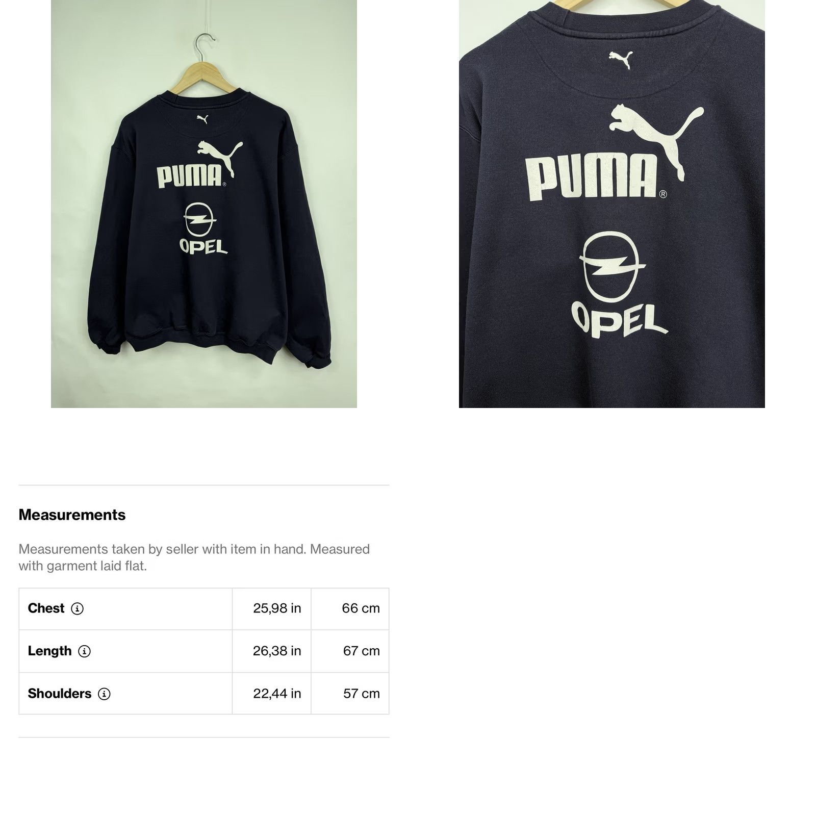 Puma VINTAGE Puma Switzerland Opel Suisse Soccer Sweatshirt XL Men Dark Blue 90s Pullover Size US XL / EU 56 / 4 - 8 Thumbnail