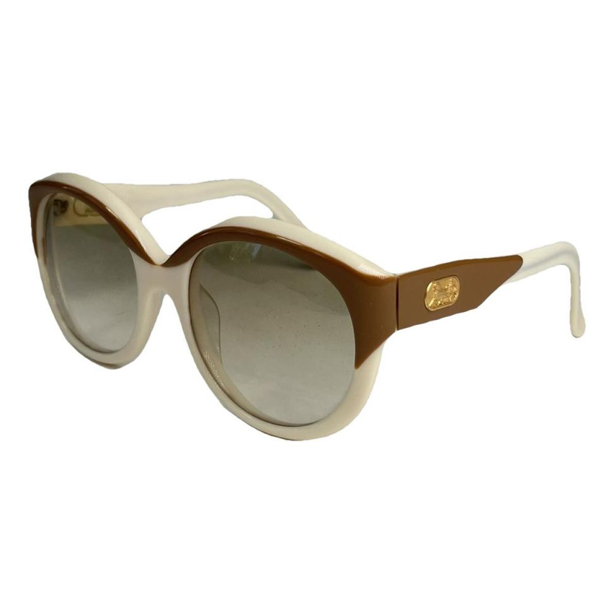 Celine White Plastic Sunglasses Size ONE SIZE - 1 Thumbnail
