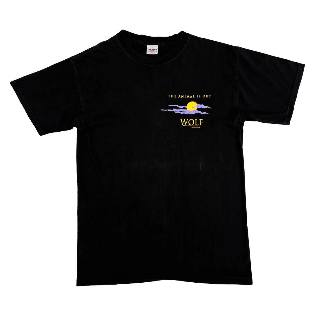 Vintage Wolf 1994 90s Vintage Jack Nicholson USA Made Logo T-Shirt Size US L / EU 52-54 / 3 - 1 Thumbnail