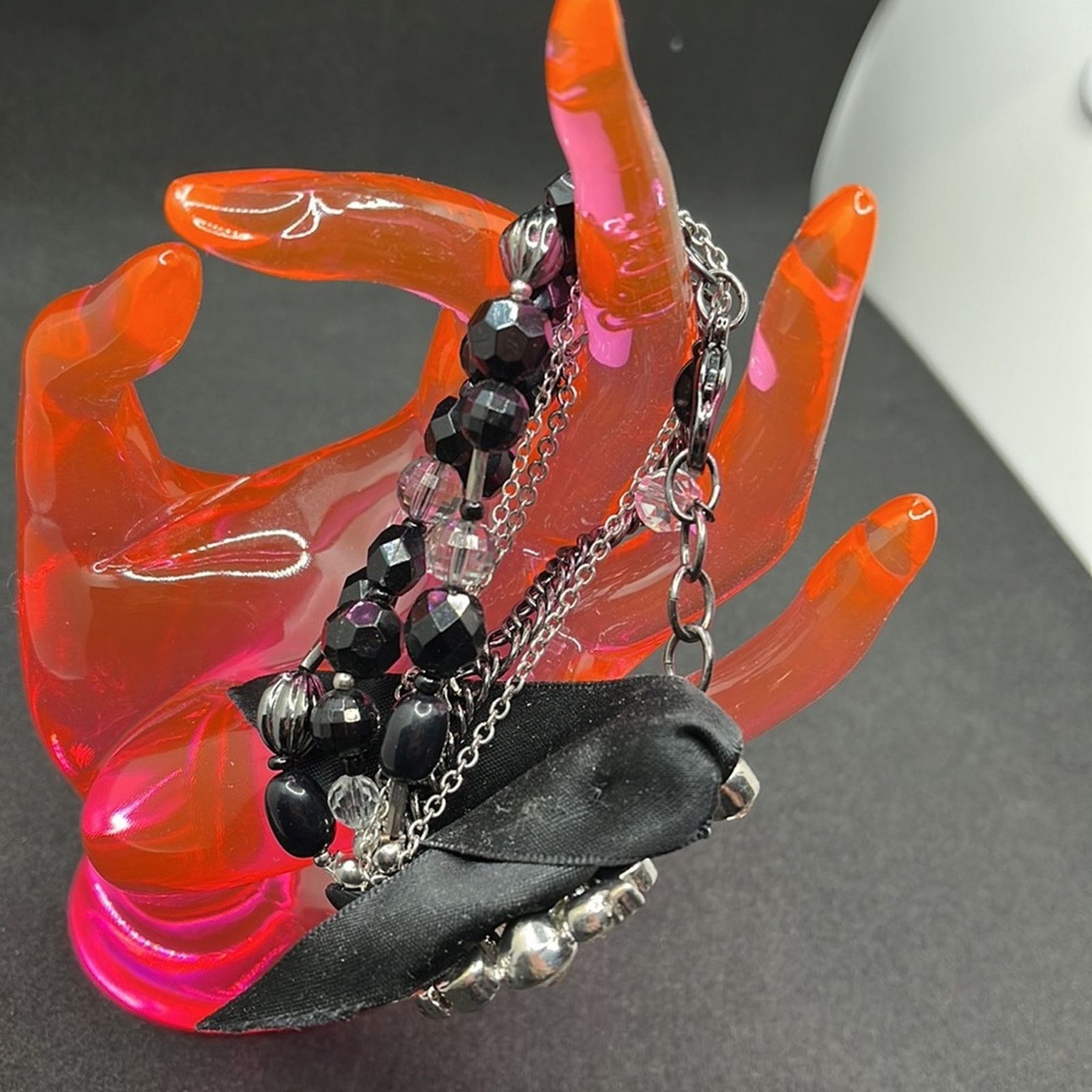 Express Express Ribbon rhinestone and beads bracelet Size ONE SIZE - 4 Thumbnail