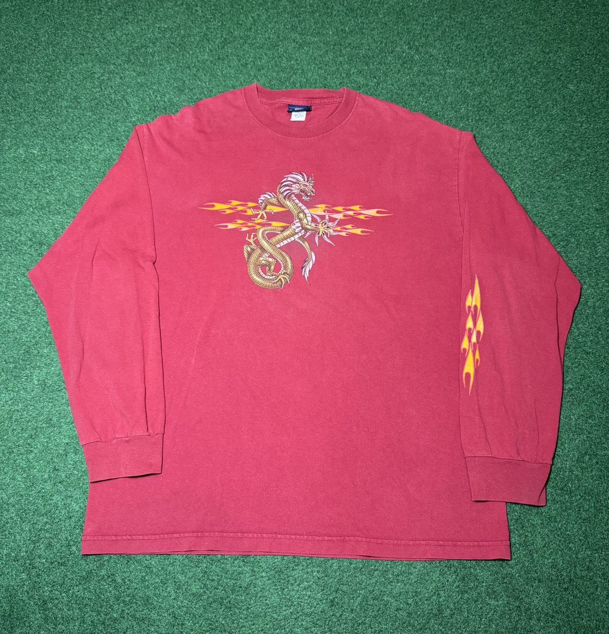 Sonoma Y2K Dragon Flame Print Grunge Jnco XL Long Sleeve T Shirt Size US XL / EU 56 / 4 - 1 Thumbnail