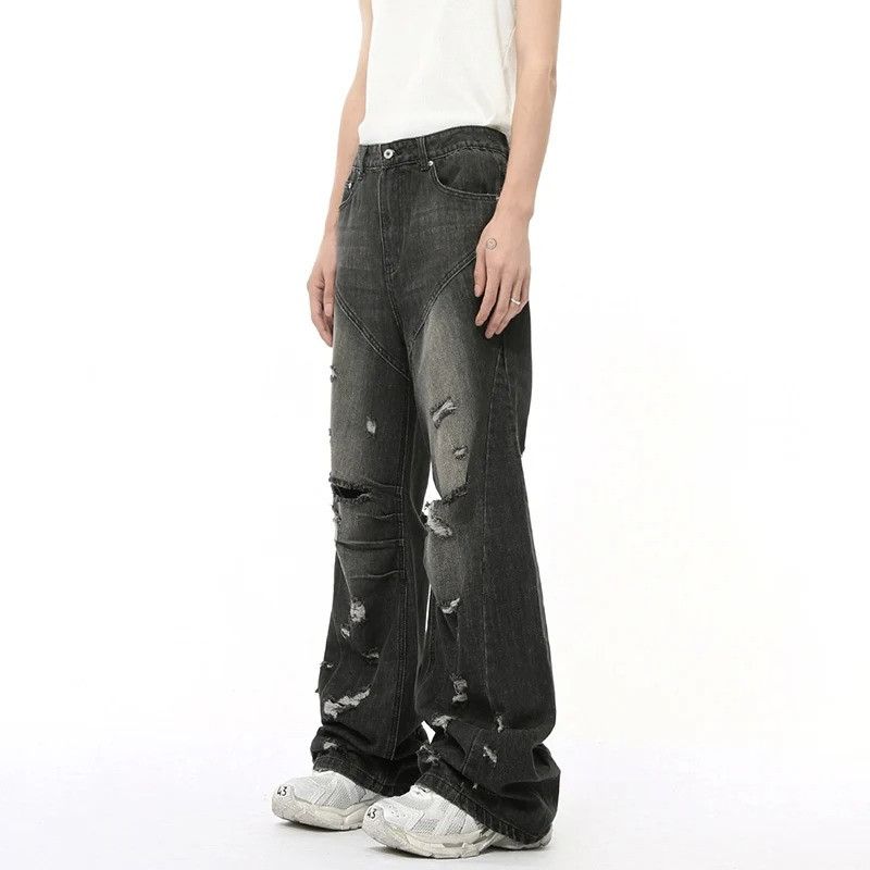 Jean Casual Wide Leg Black Jeans Size US 32 / EU 48 - 2 Thumbnail