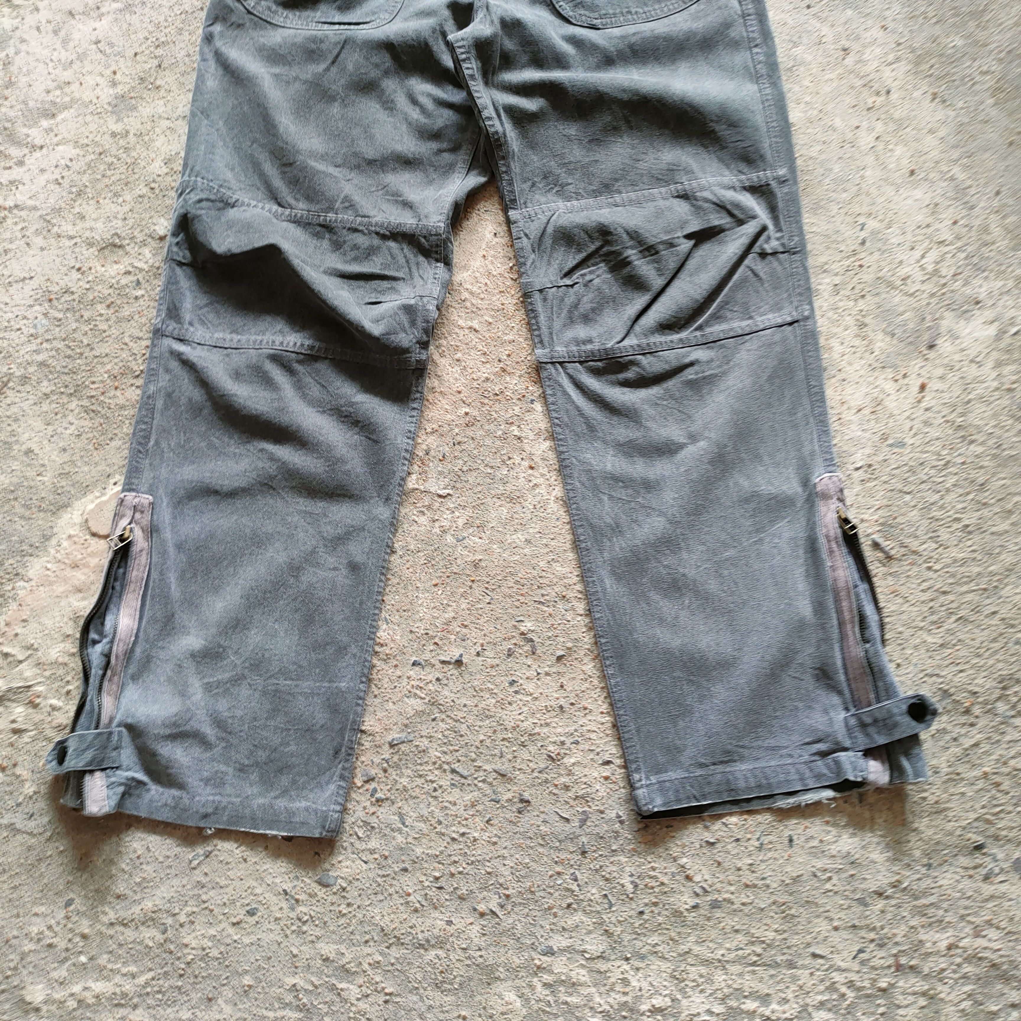 Japanese Brand VINTAGE FRP FADED BLACK ANKLE ZIP BUSH PANTS Size US 32 / EU 48 - 3 Thumbnail