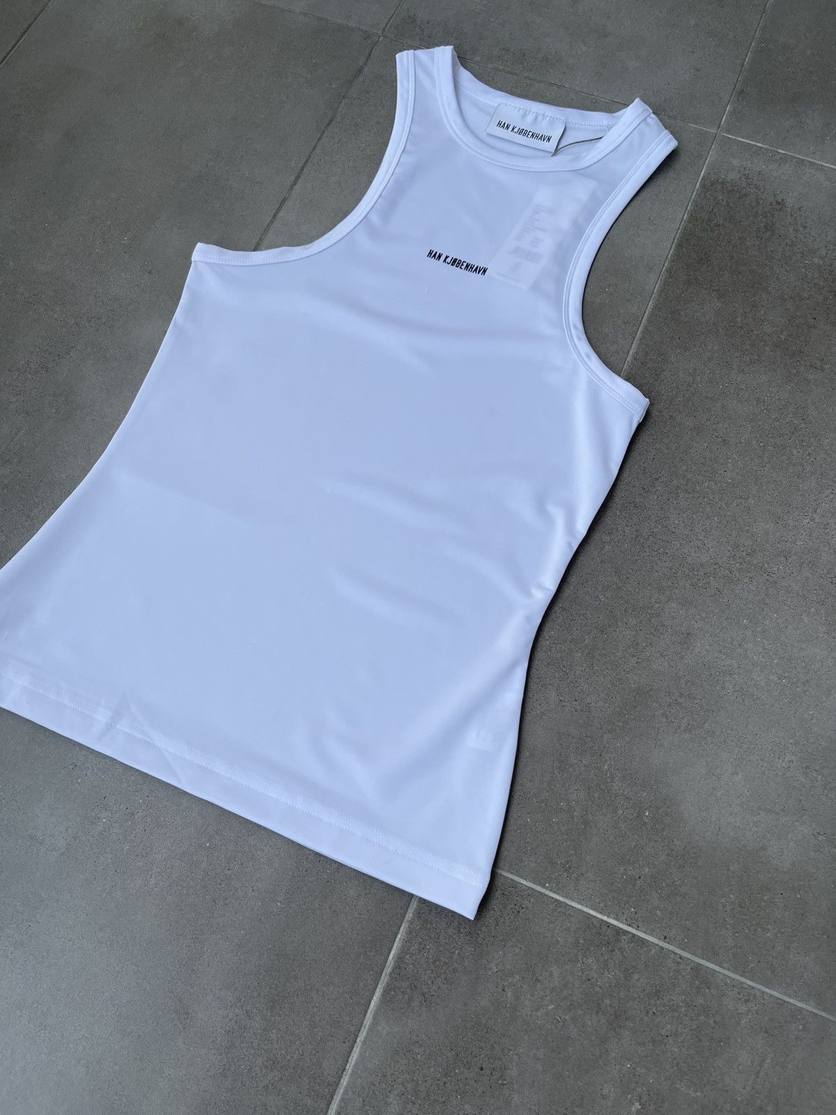 Han Kjobenhavn !DS! SS23 Han Kjobenhavn Logo Stretch White Racer Top Size US M / EU 48-50 / 2 - 10 Thumbnail