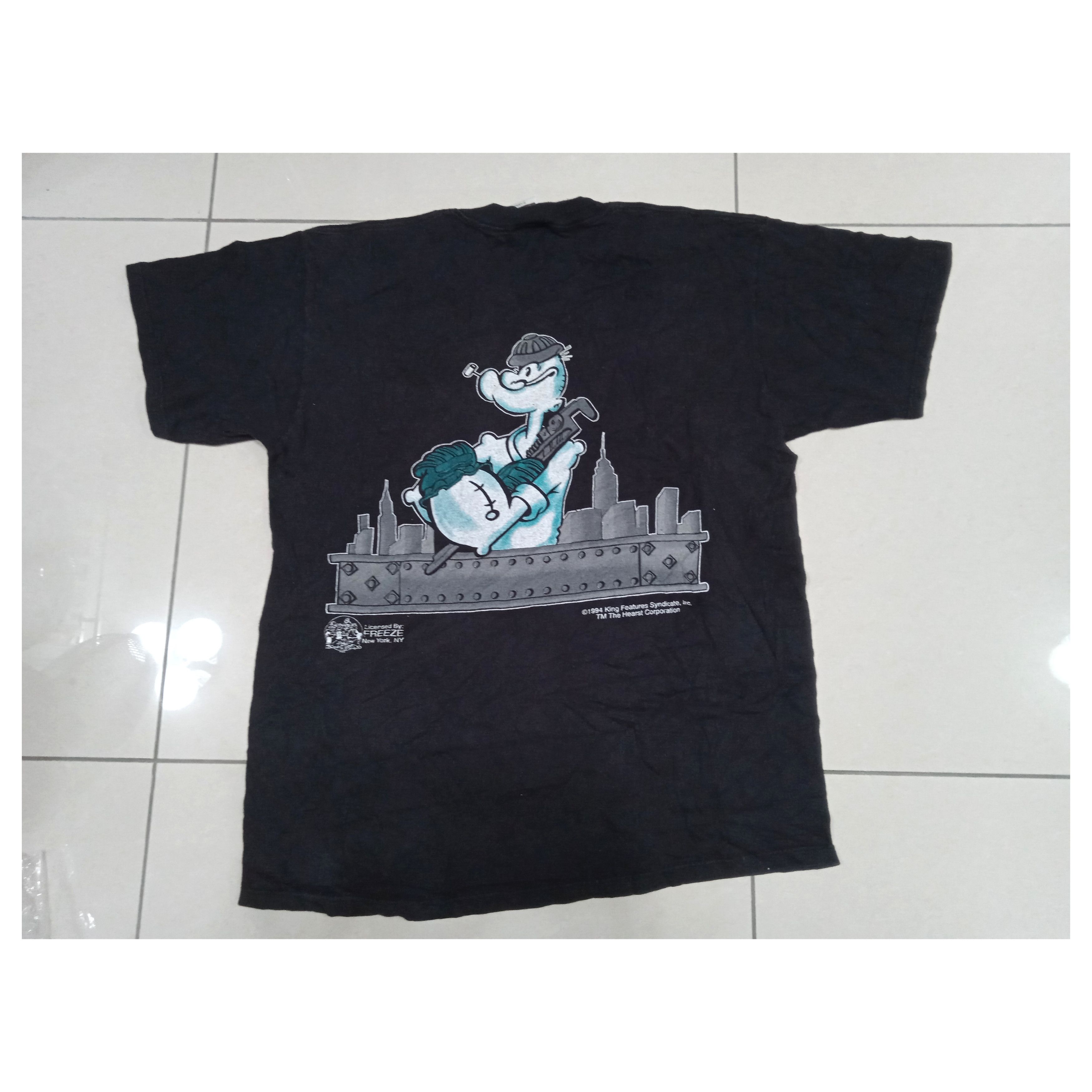 Vintage Vintage 90s Popeye 1994 Cartoon T-Shirt Size US XL / EU 56 / 4 - 2 Thumbnail
