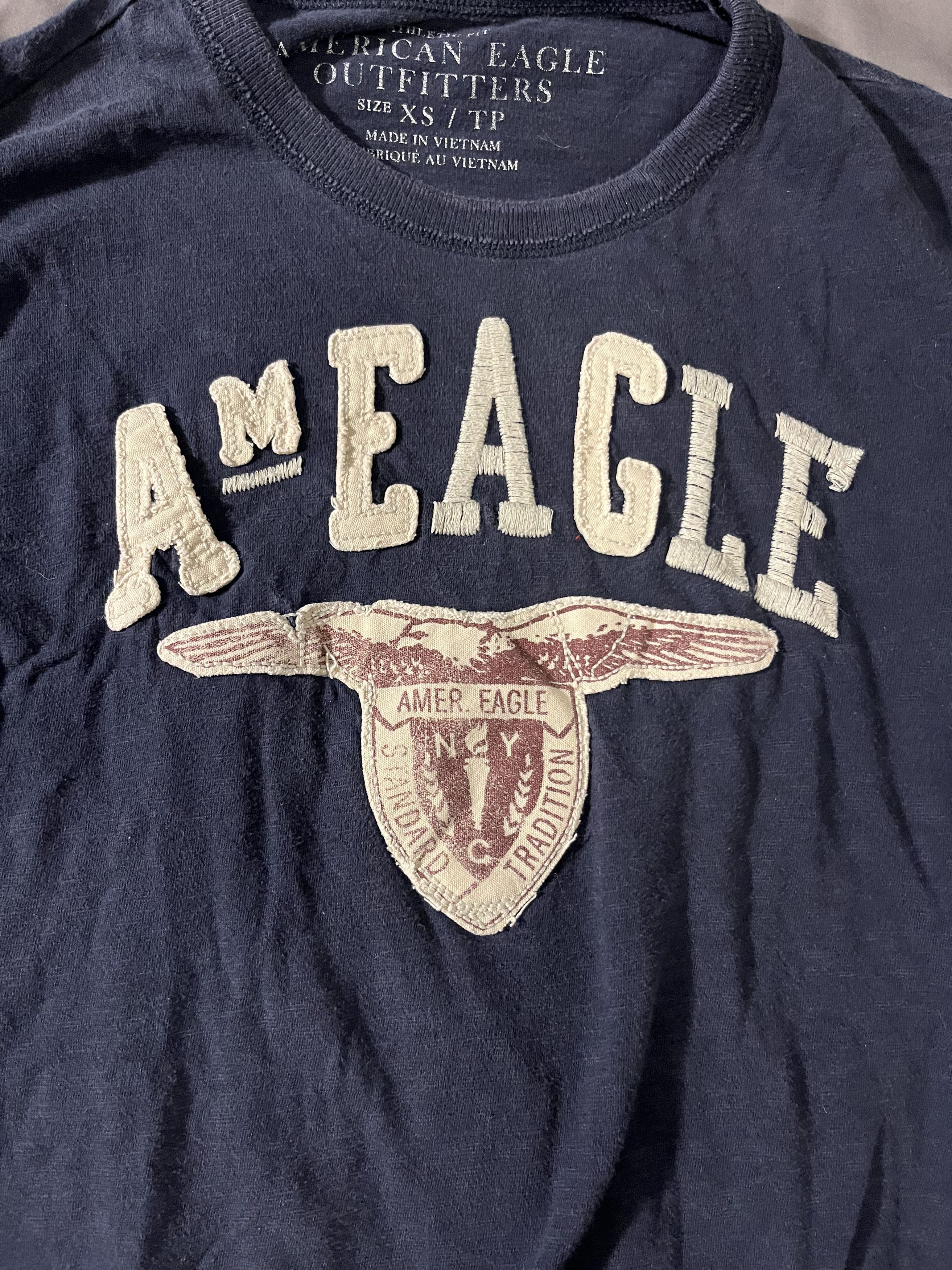 American Eagle Outfitters × Vintage RARE Vintage AE Early 2000's Long-Sleeve shirt Size XS / US 0-2 / IT 36-38 - 4 Thumbnail