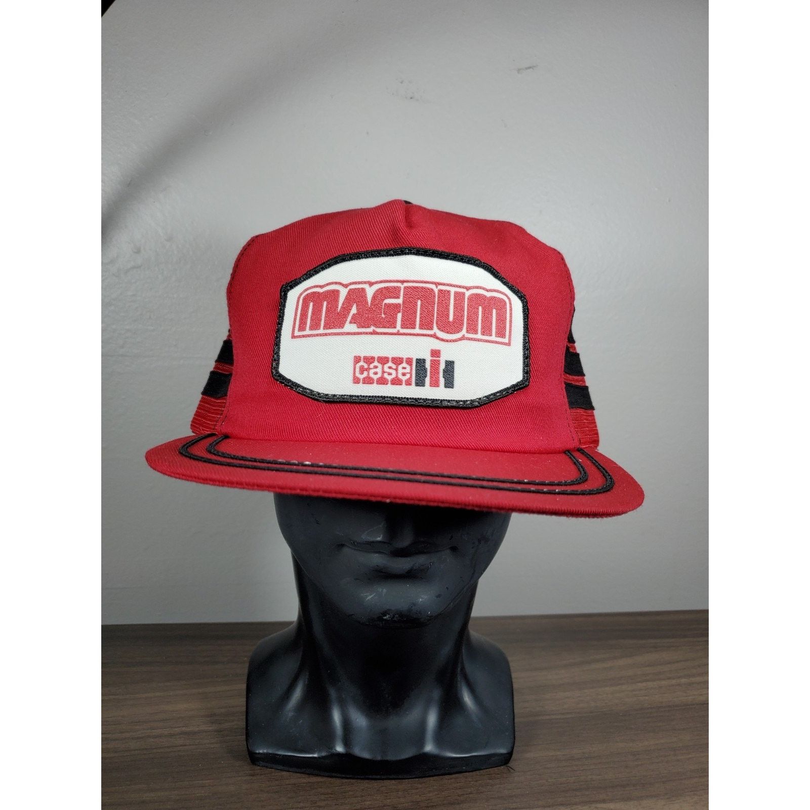 Vintage K-Products Case IH Magnum 3 Stripe Trucker Hat Snapback Cap Size ONE SIZE - 2 Thumbnail