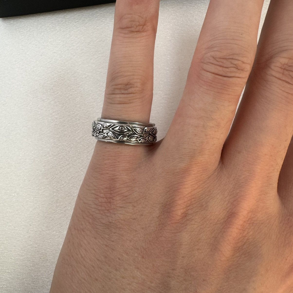 Other Devil Eye Ring for Men Women,Punk Hip Hop Unisex Style Size ONE SIZE - 5 Thumbnail