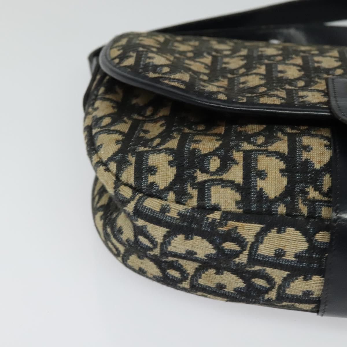 Dior DIOR Trotter Canvas Shoulder Bag Navy Gold Size ONE SIZE - 9 Thumbnail