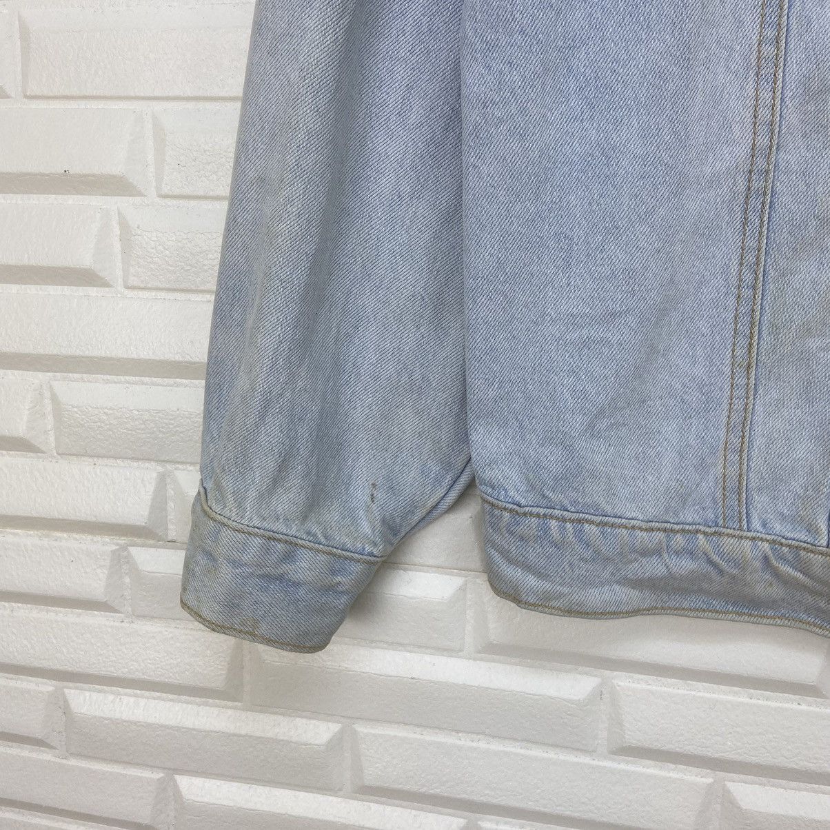 Mickey Mouse × Vintage Vtg Made in USA 35th Anniversary USA Flag Denim Trucker Size US M / EU 48-50 / 2 - 8 Thumbnail