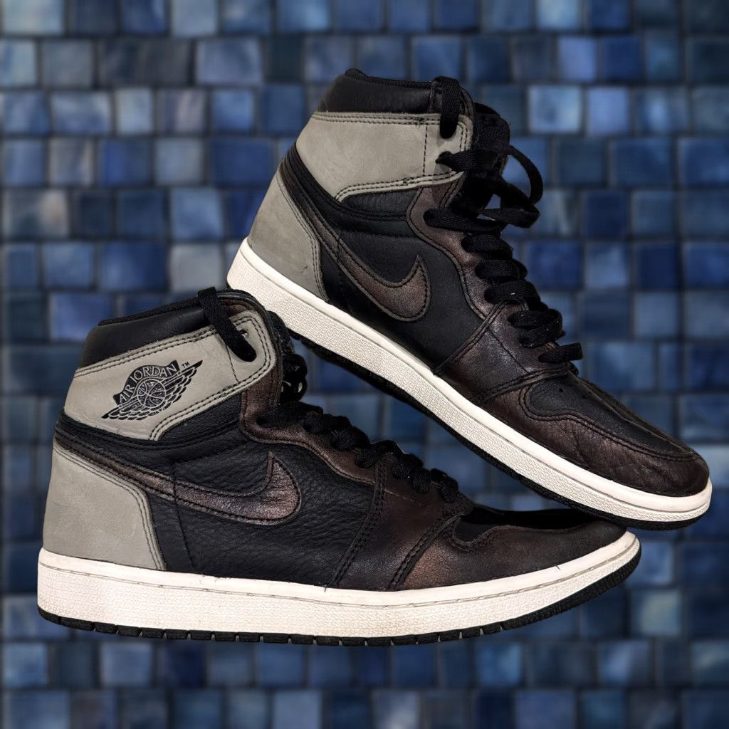Jordan Brand Nike Air Jordan 1 Retro High OG Patina Rust Shadow Sneaker USA 9.5 555088-033 Men Black Leather High Top Size US 9 / EU 42 - 1 Thumbnail