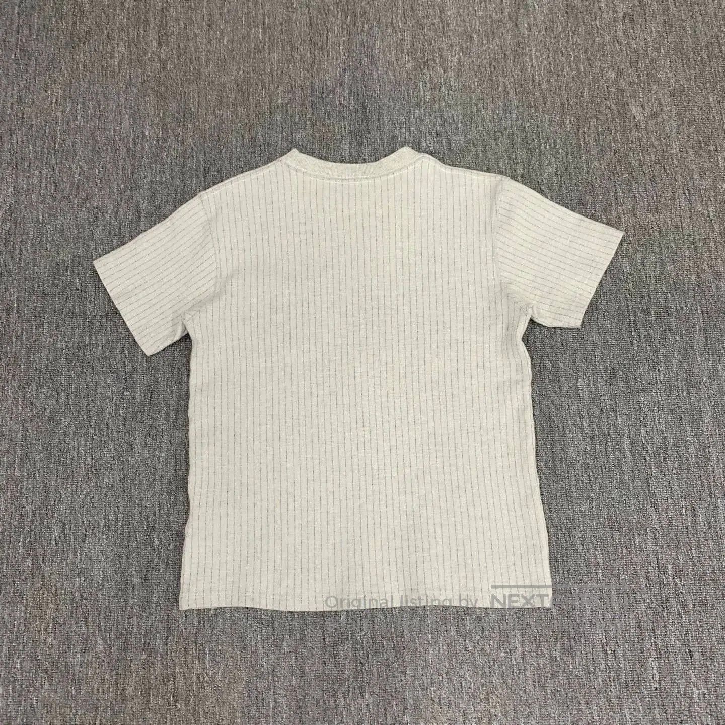 Dior grey striped pocket logo t-shirt. Size US M / EU 48-50 / 2 - 2 Thumbnail